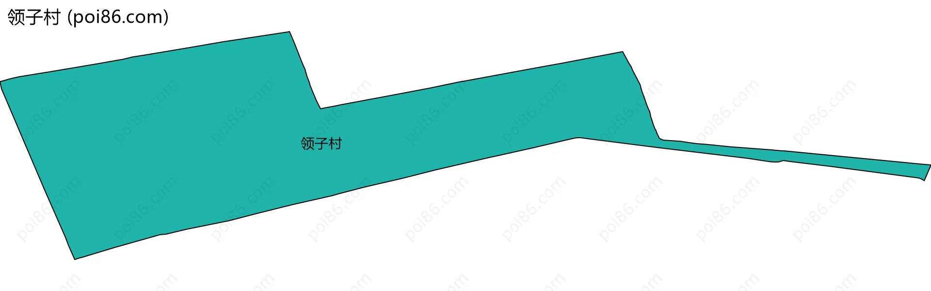 领子村边界地图