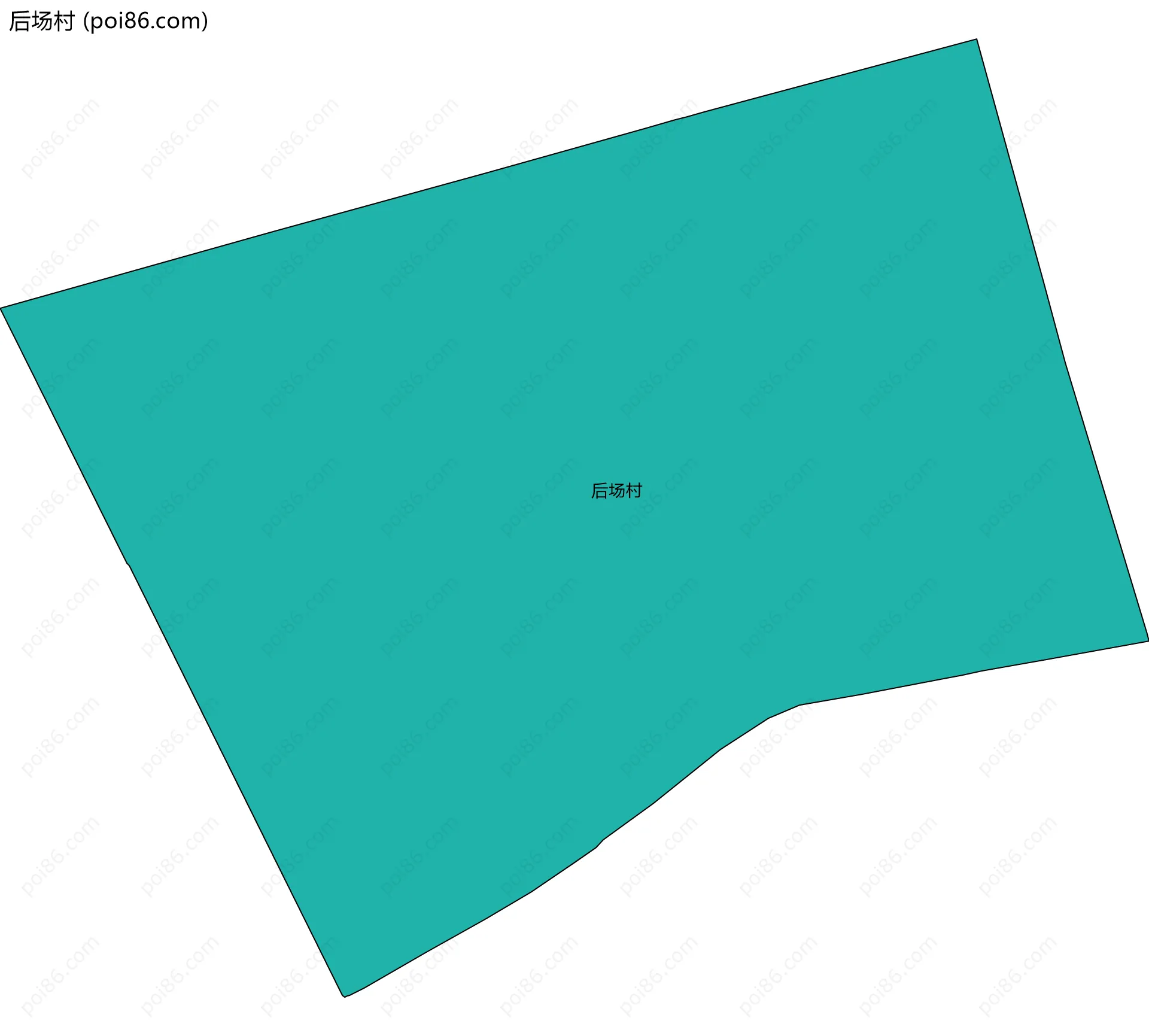 后场村边界地图