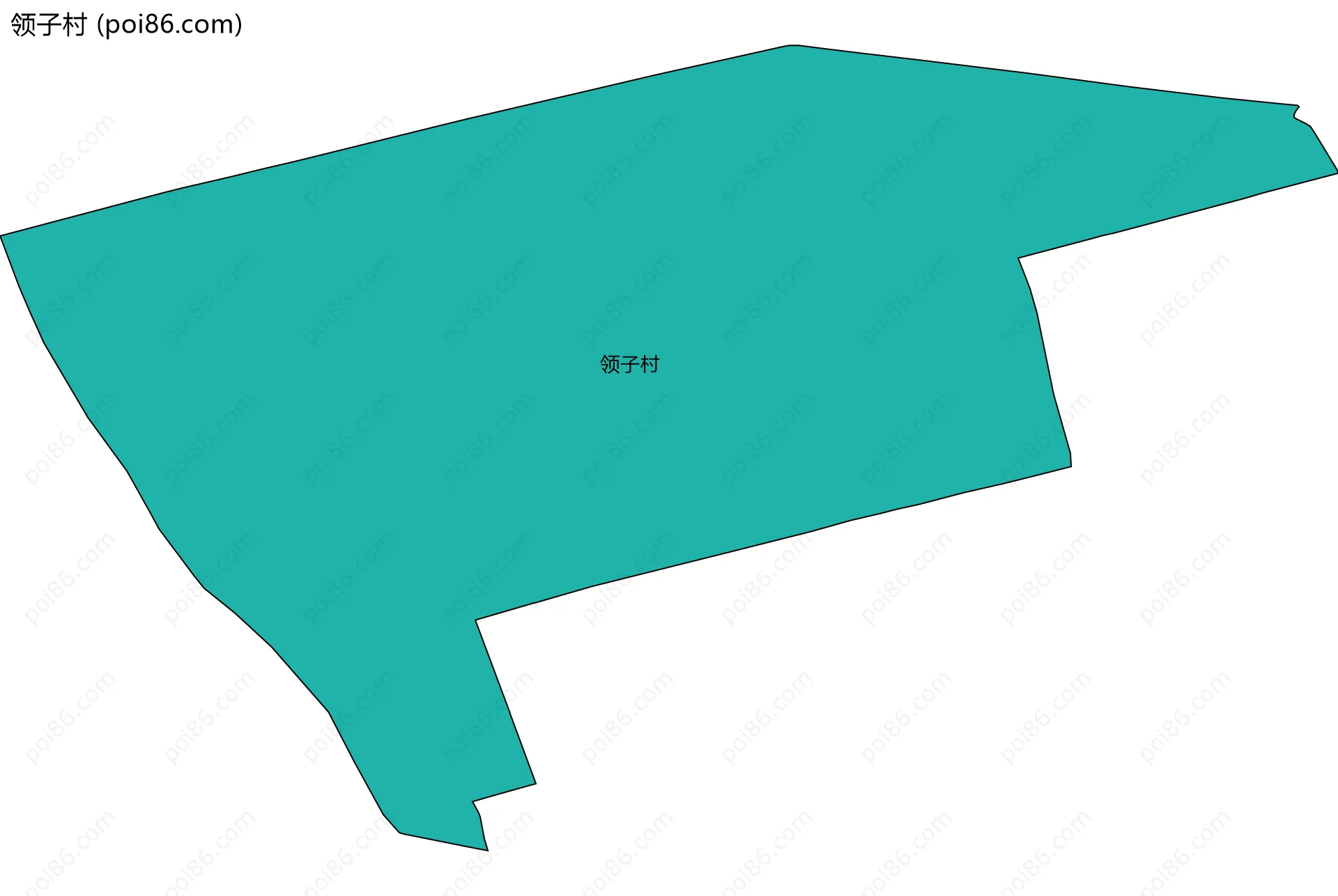 领子村边界地图