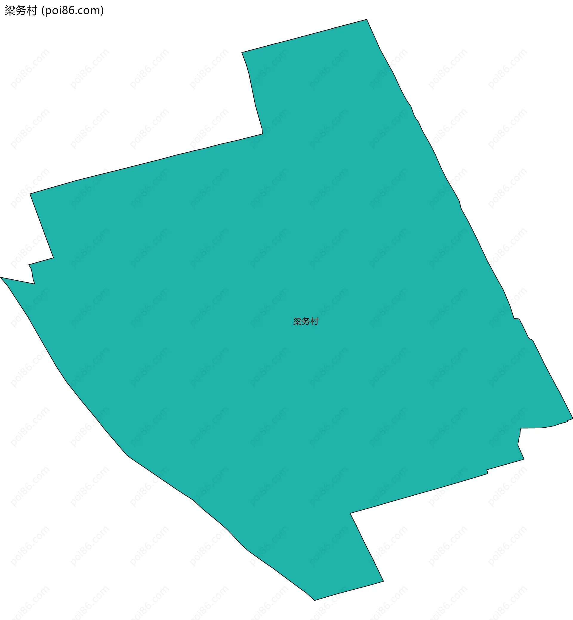 梁务村边界地图