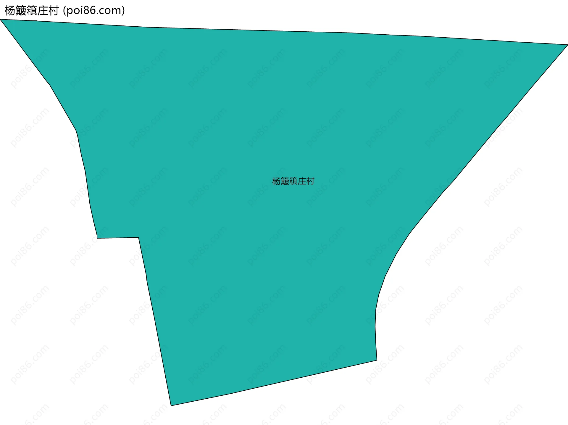 杨簸簯庄村边界地图