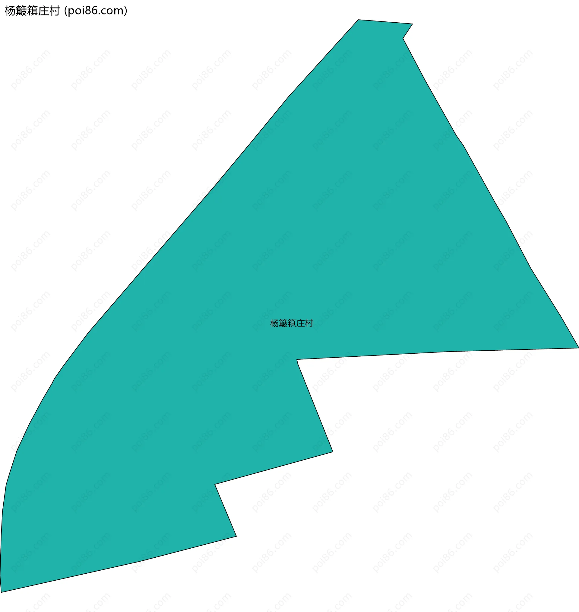 杨簸簯庄村边界地图