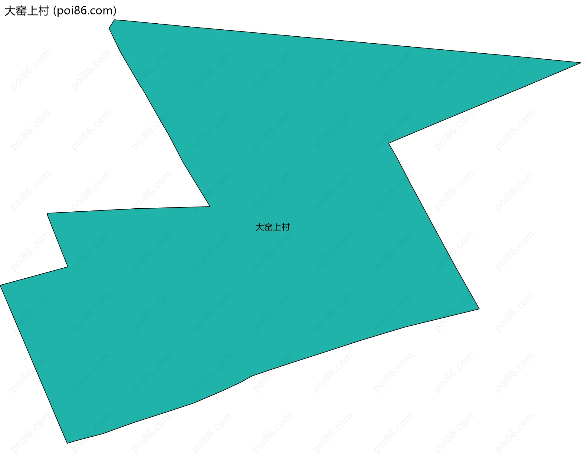 大窑上村边界地图