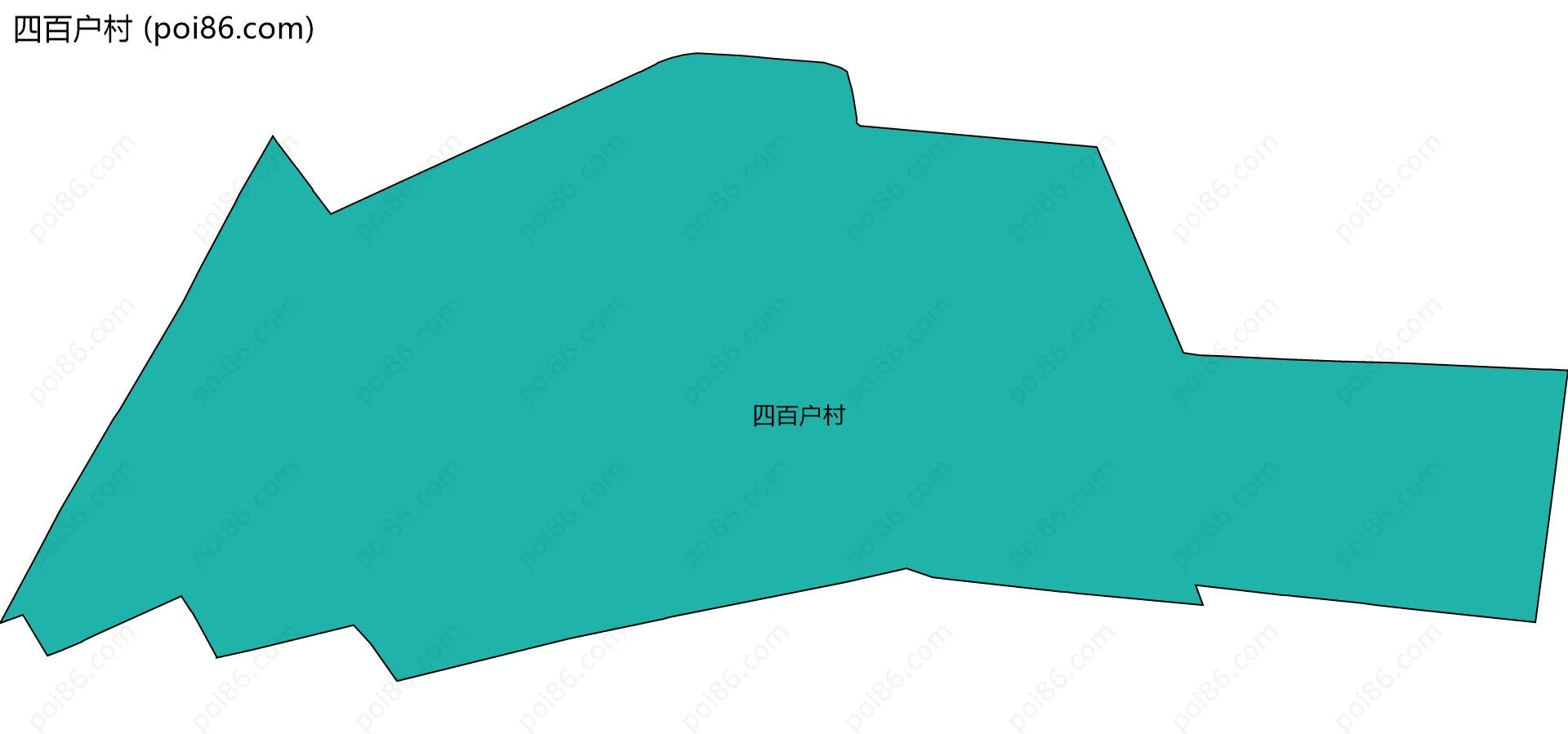 四百户村边界地图