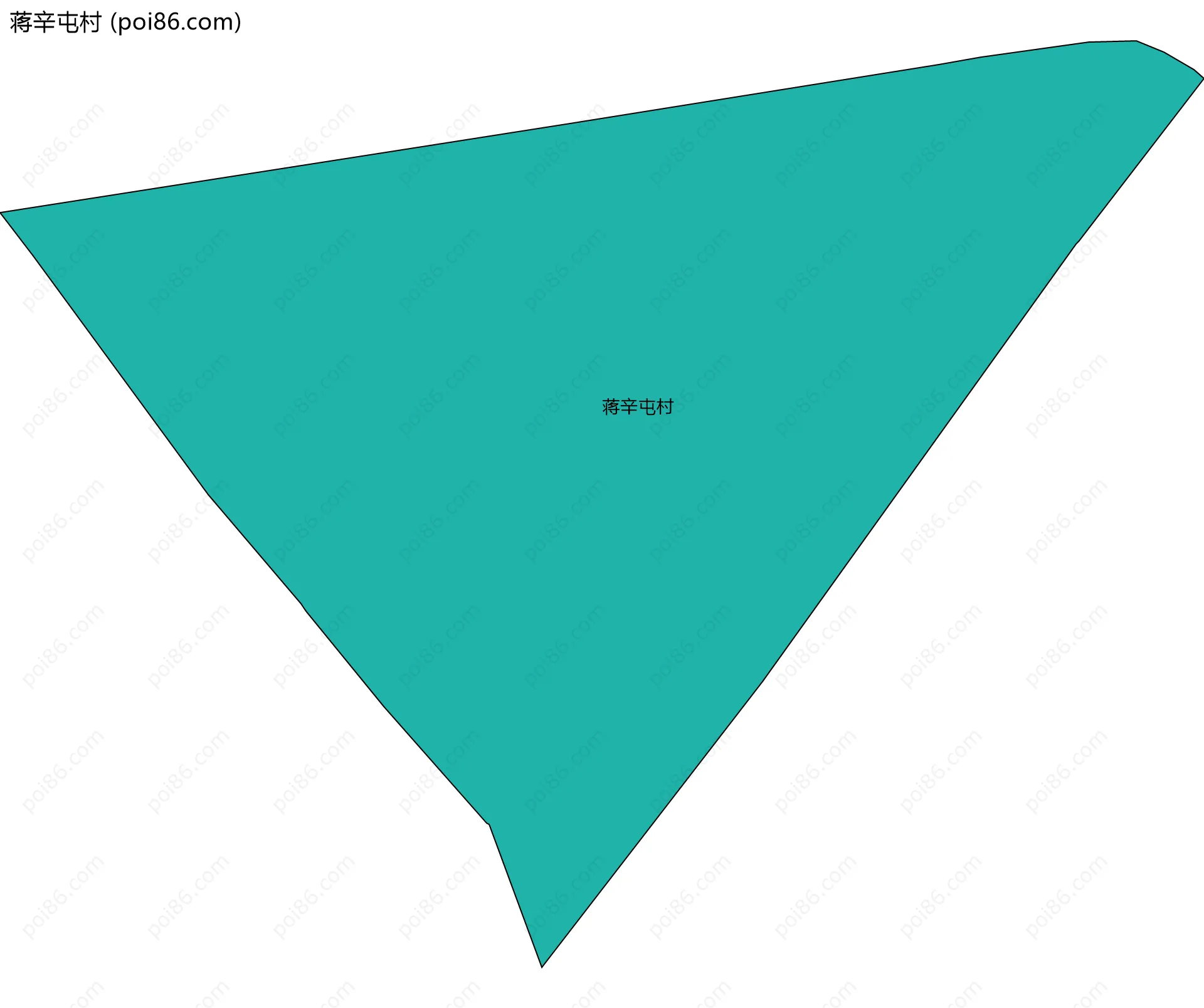 蒋辛屯村边界地图