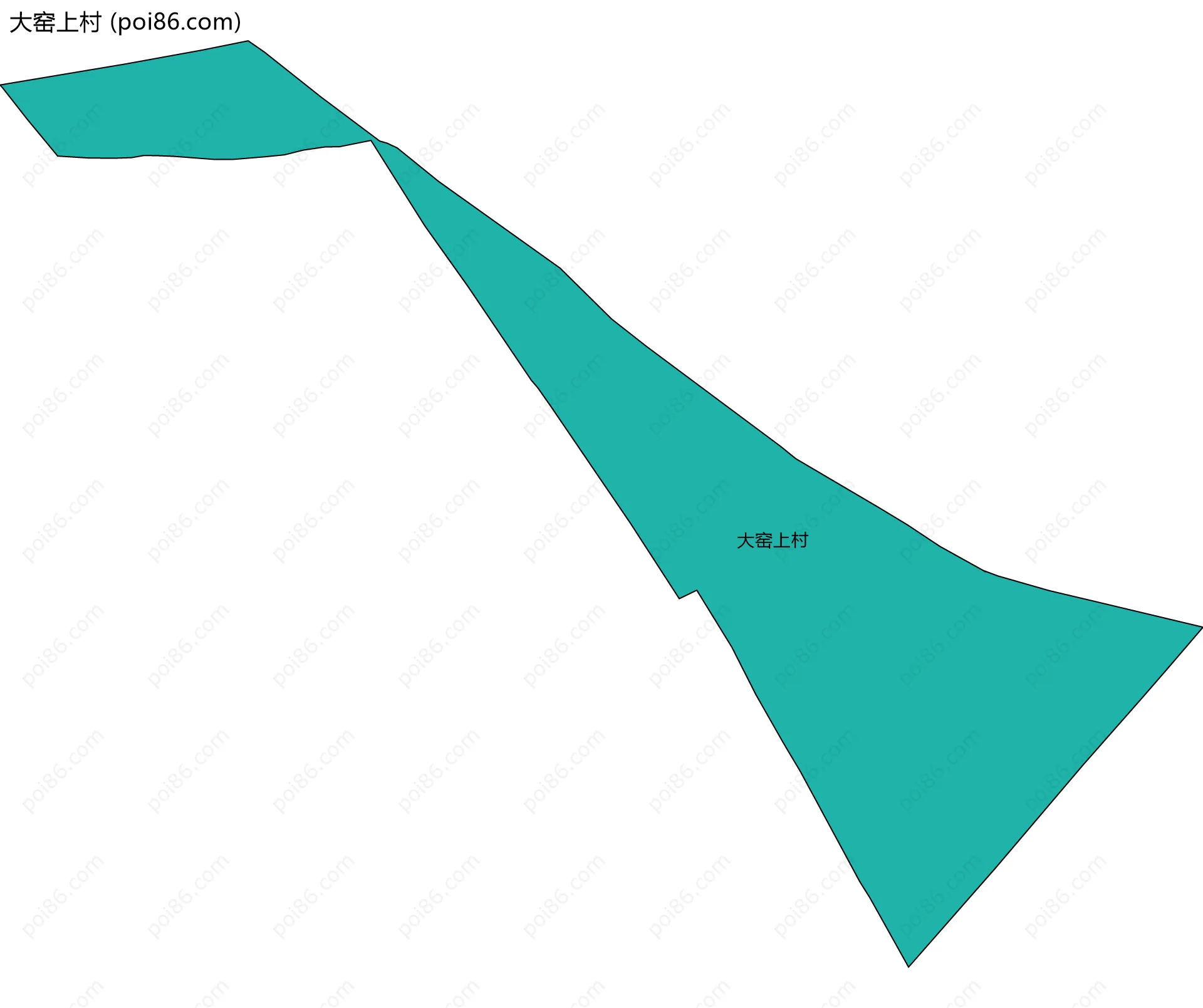 大窑上村边界地图