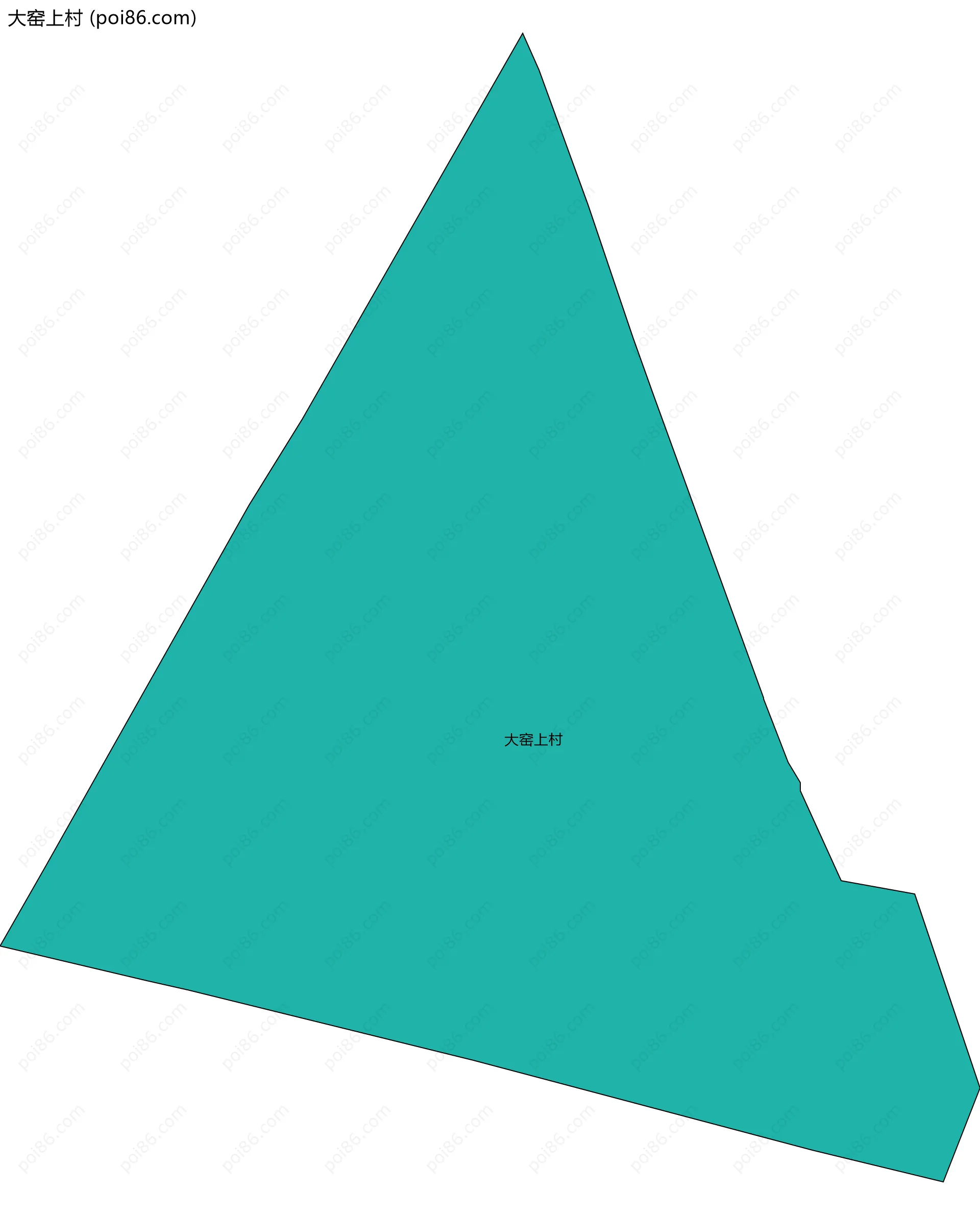 大窑上村边界地图