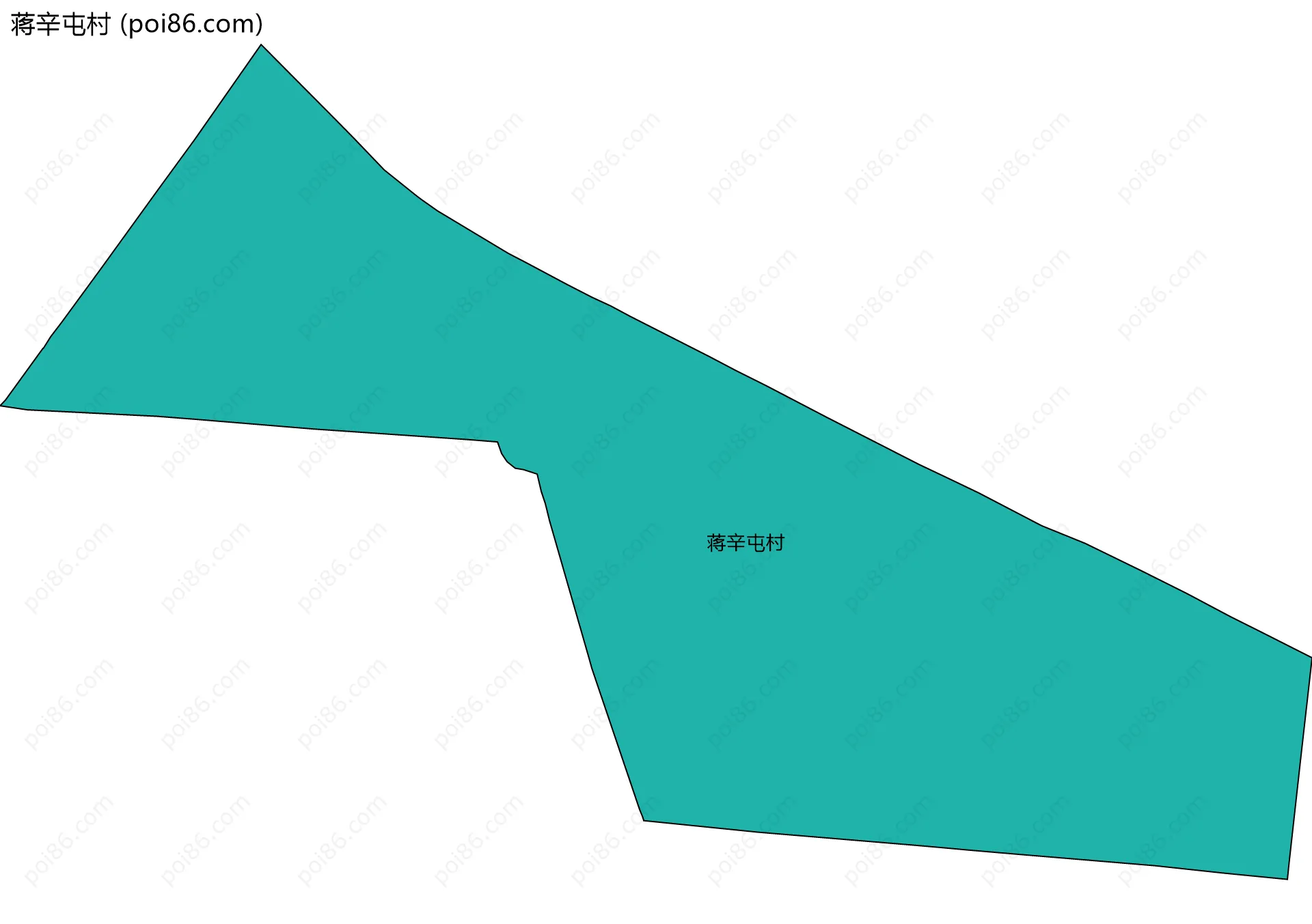 蒋辛屯村边界地图
