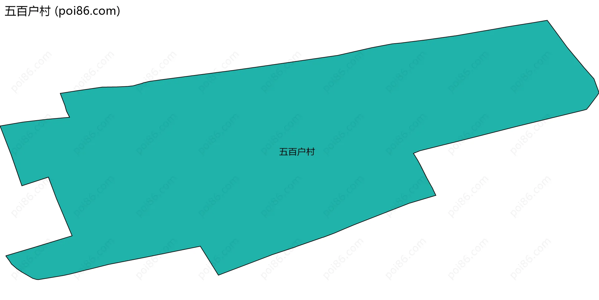 五百户村边界地图