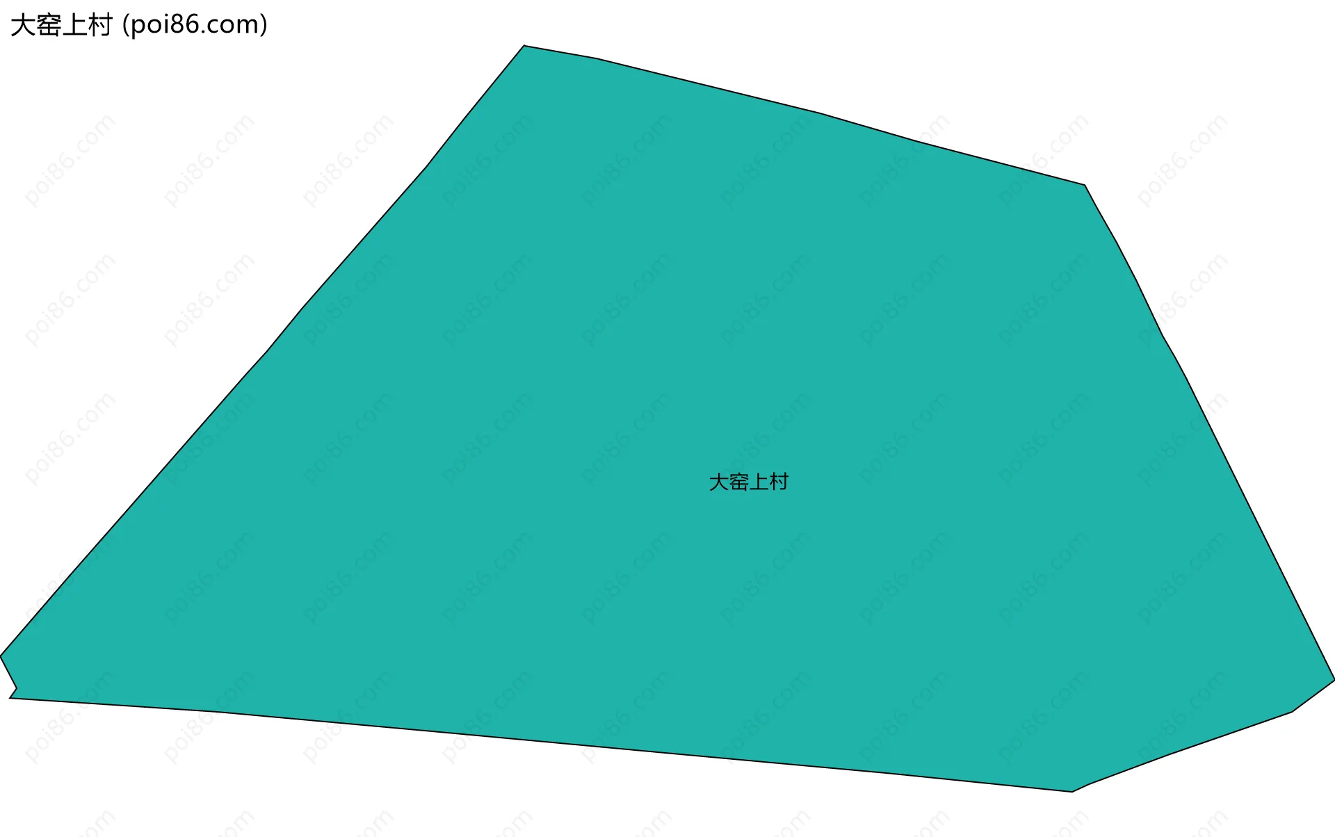 大窑上村边界地图