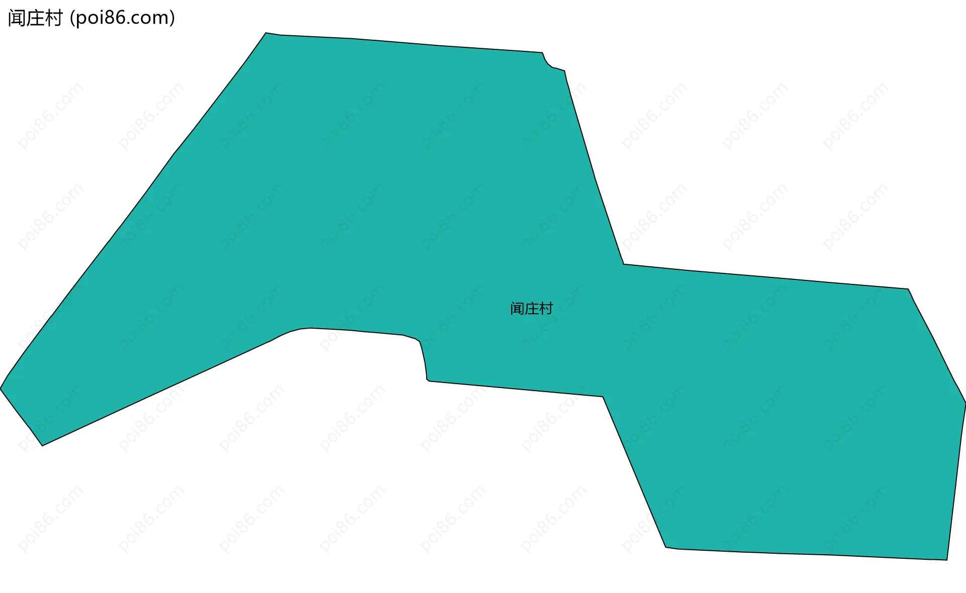 闻庄村边界地图