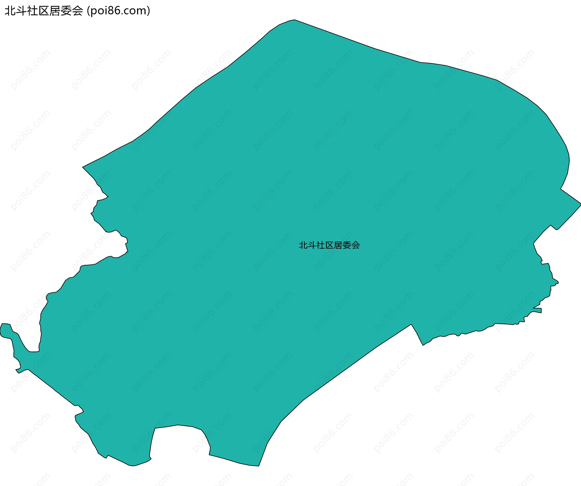 北斗社区居委会边界地图