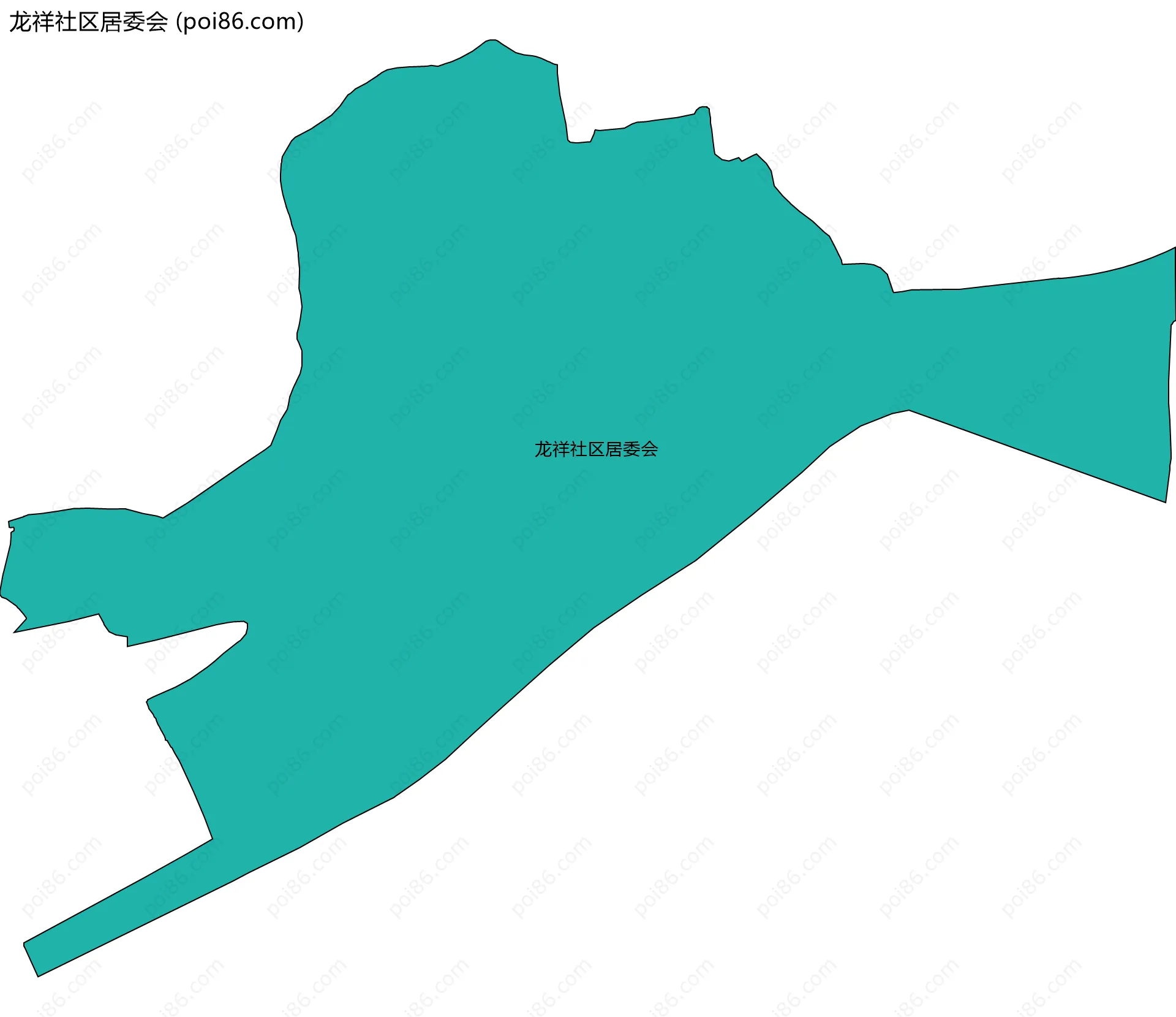 龙祥社区居委会边界地图