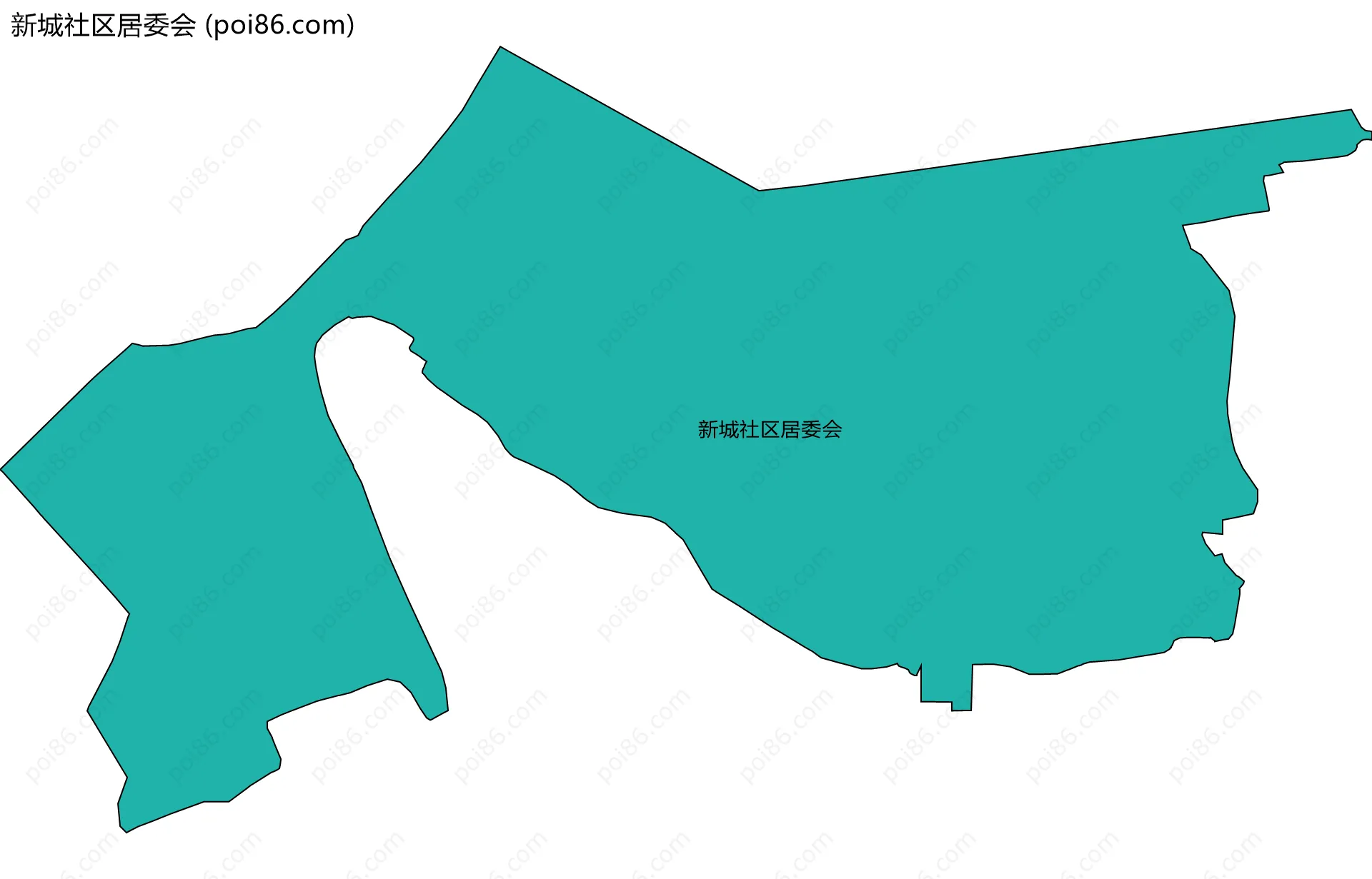 新城社区居委会边界地图