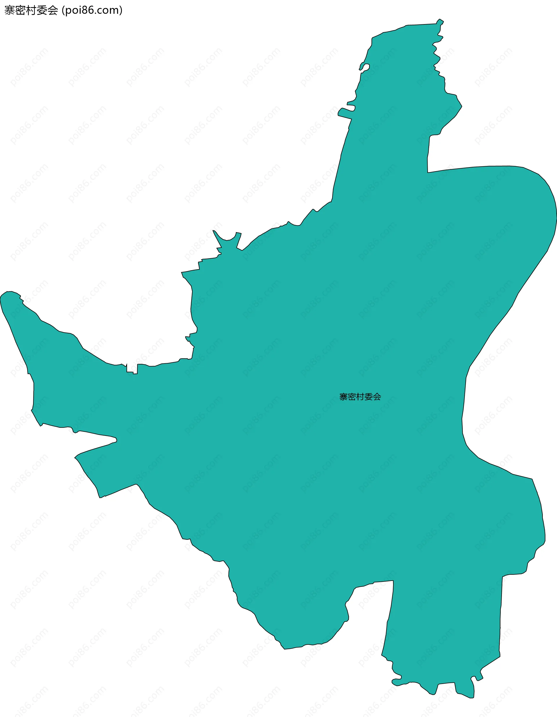 寨密村委会边界地图