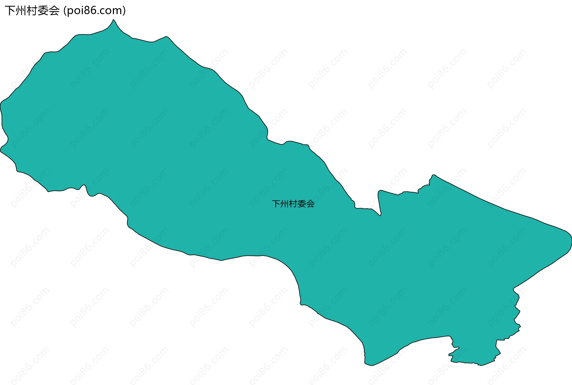 下州村委会边界地图