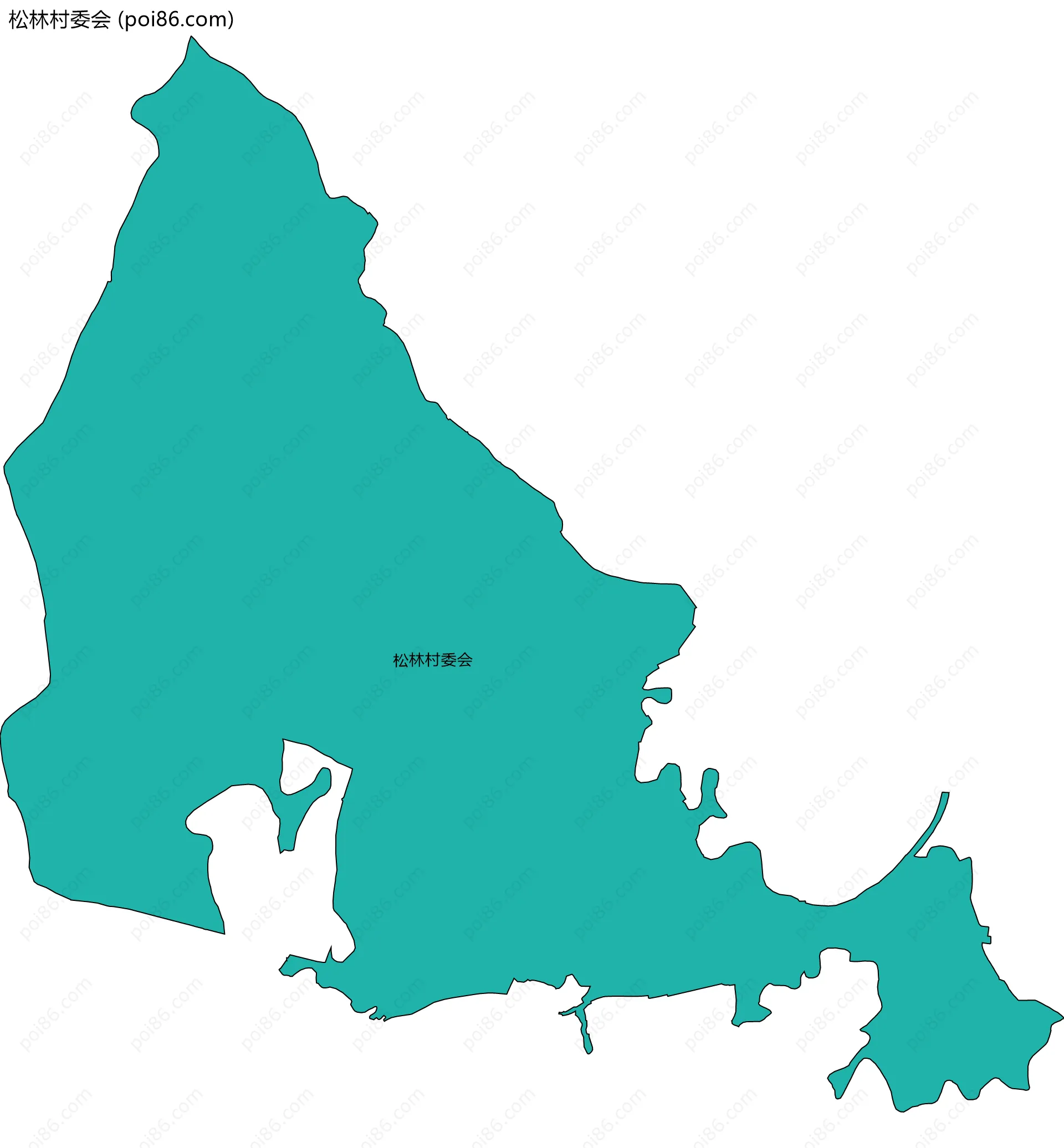 松林村委会边界地图