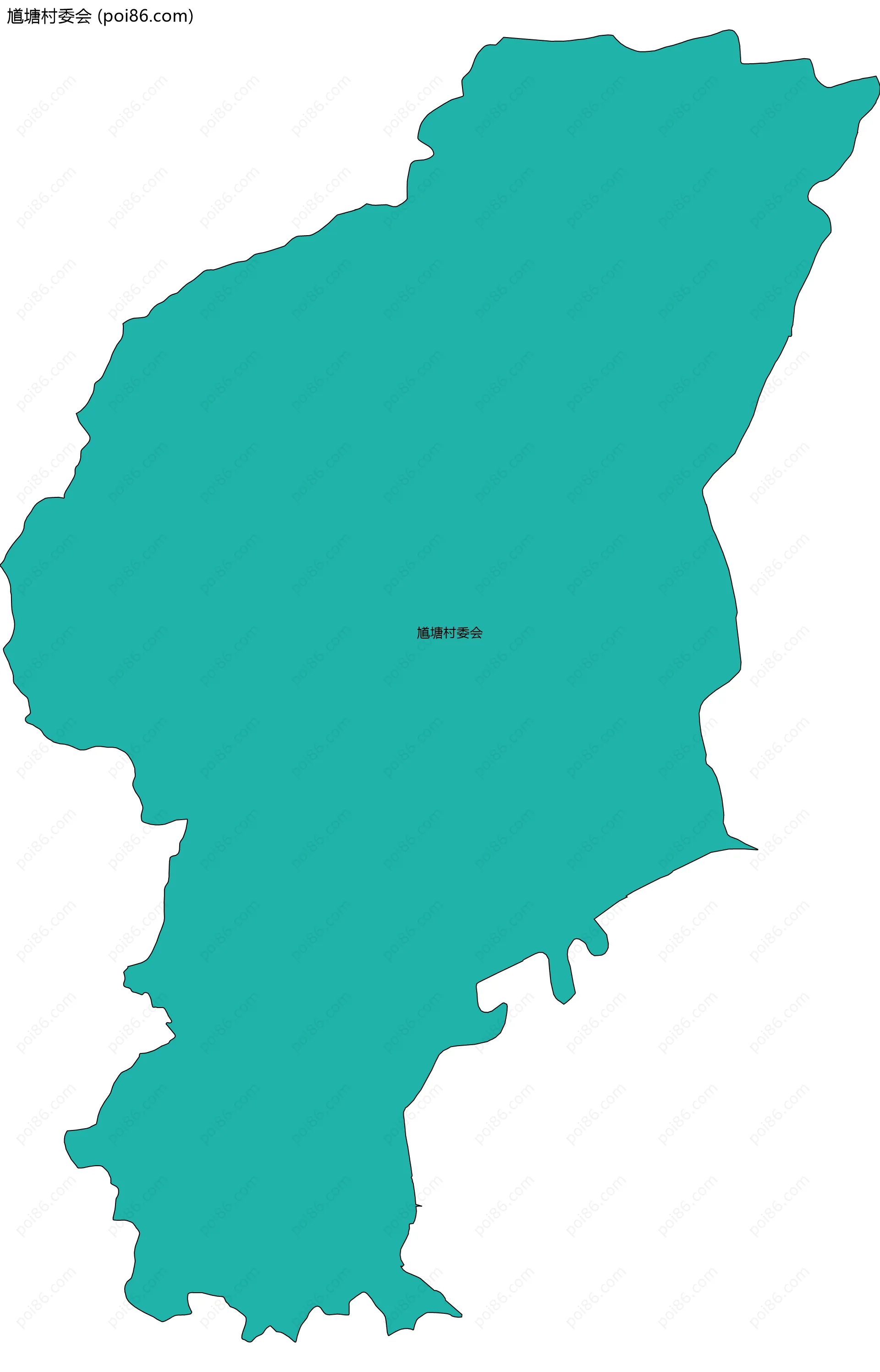 馗塘村委会边界地图