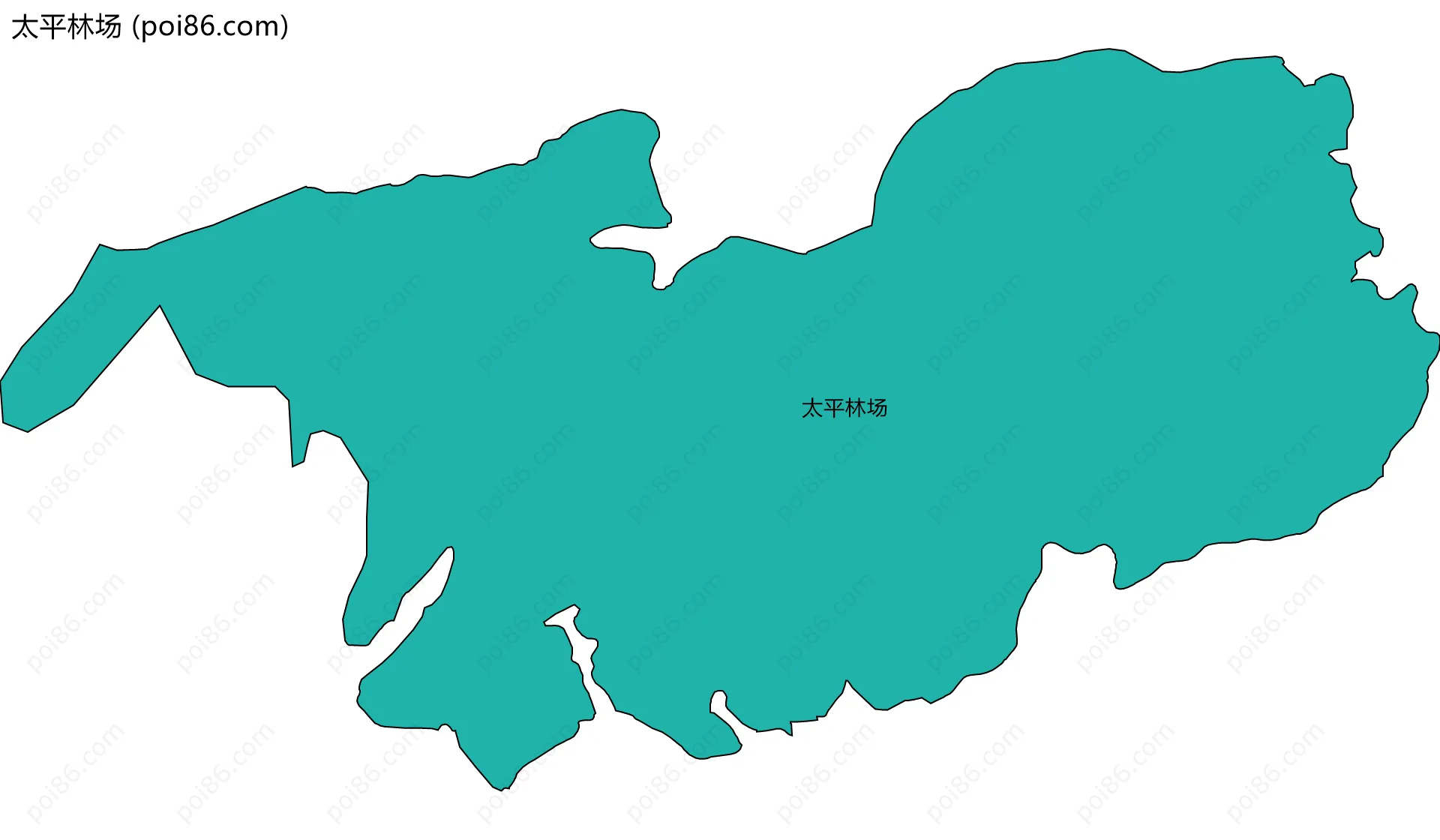 太平林场边界地图