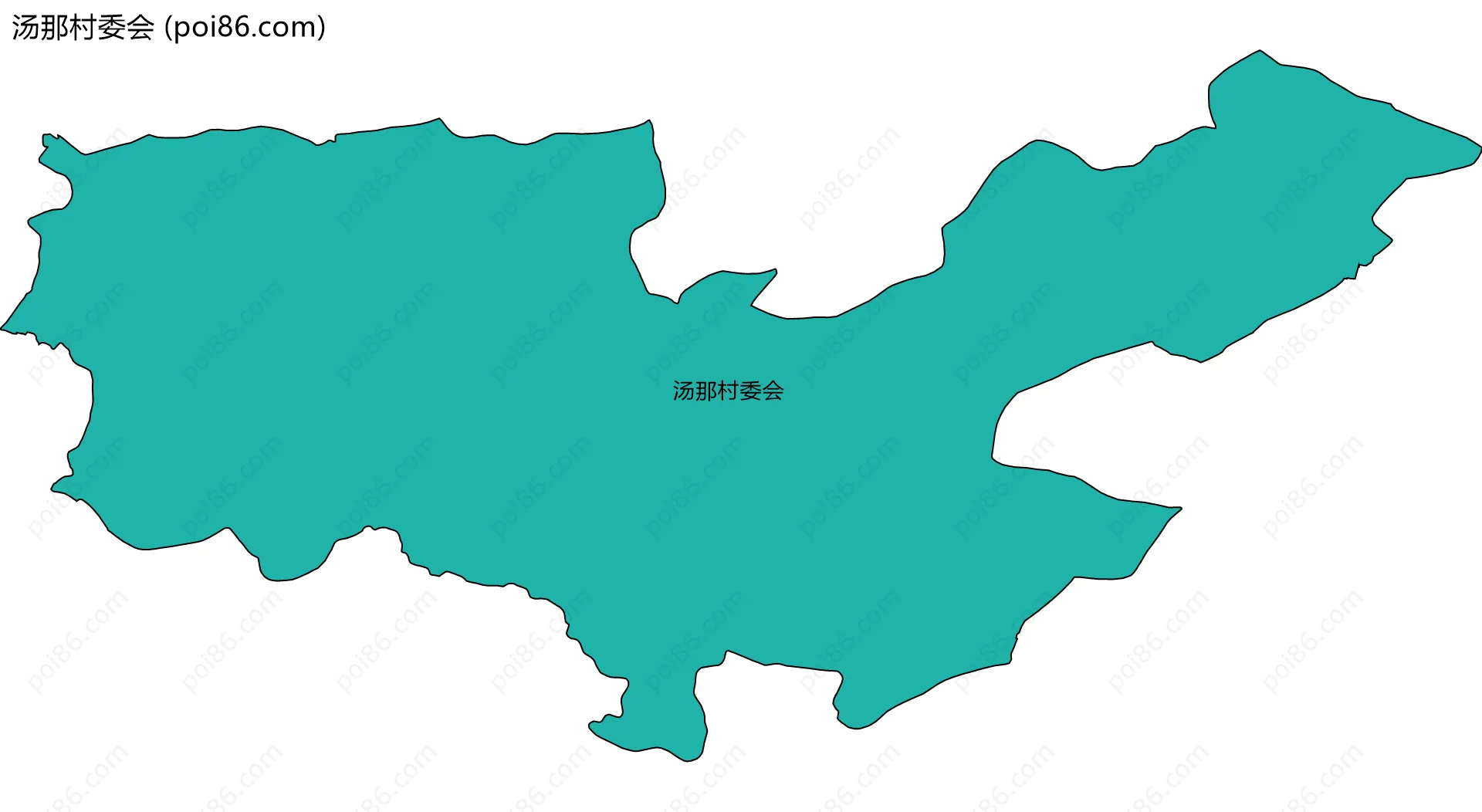 汤那村委会边界地图