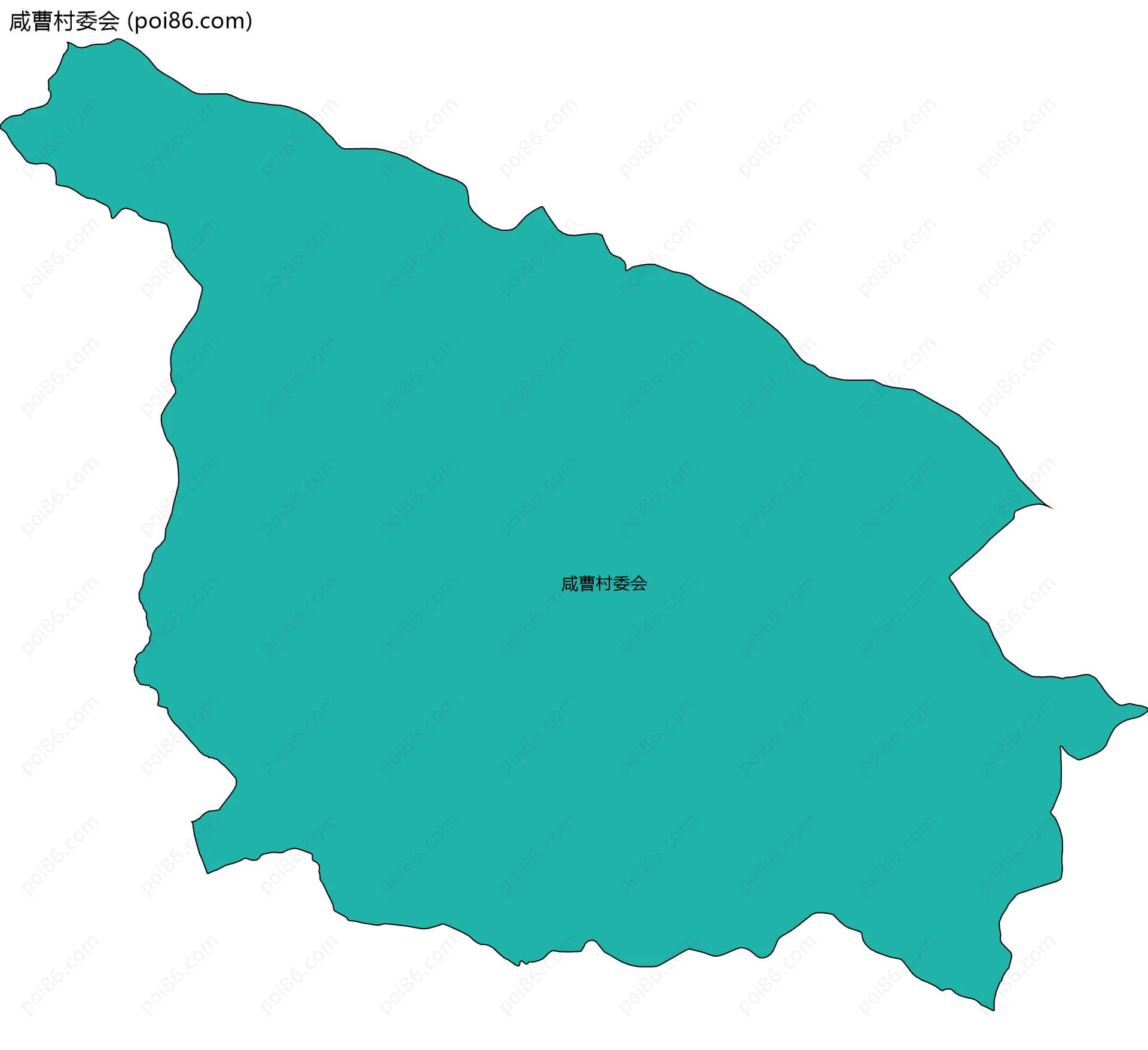 咸曹村委会边界地图