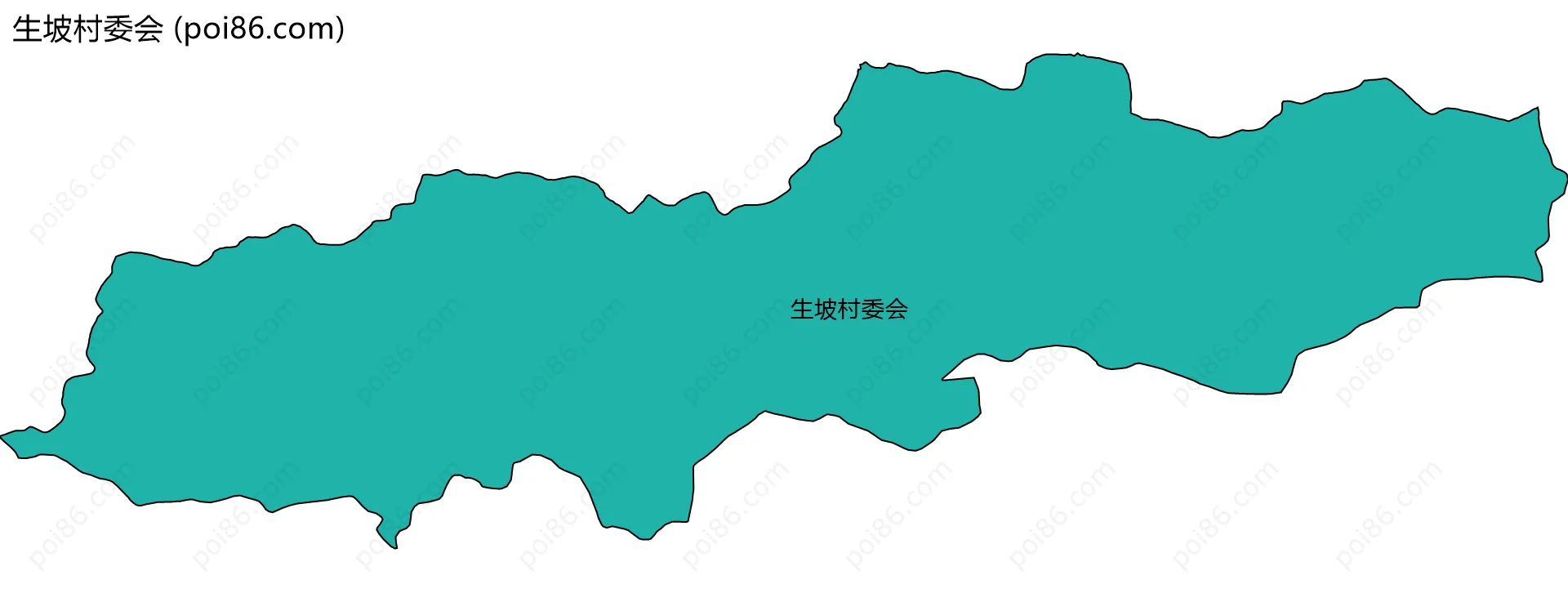 生坡村委会边界地图