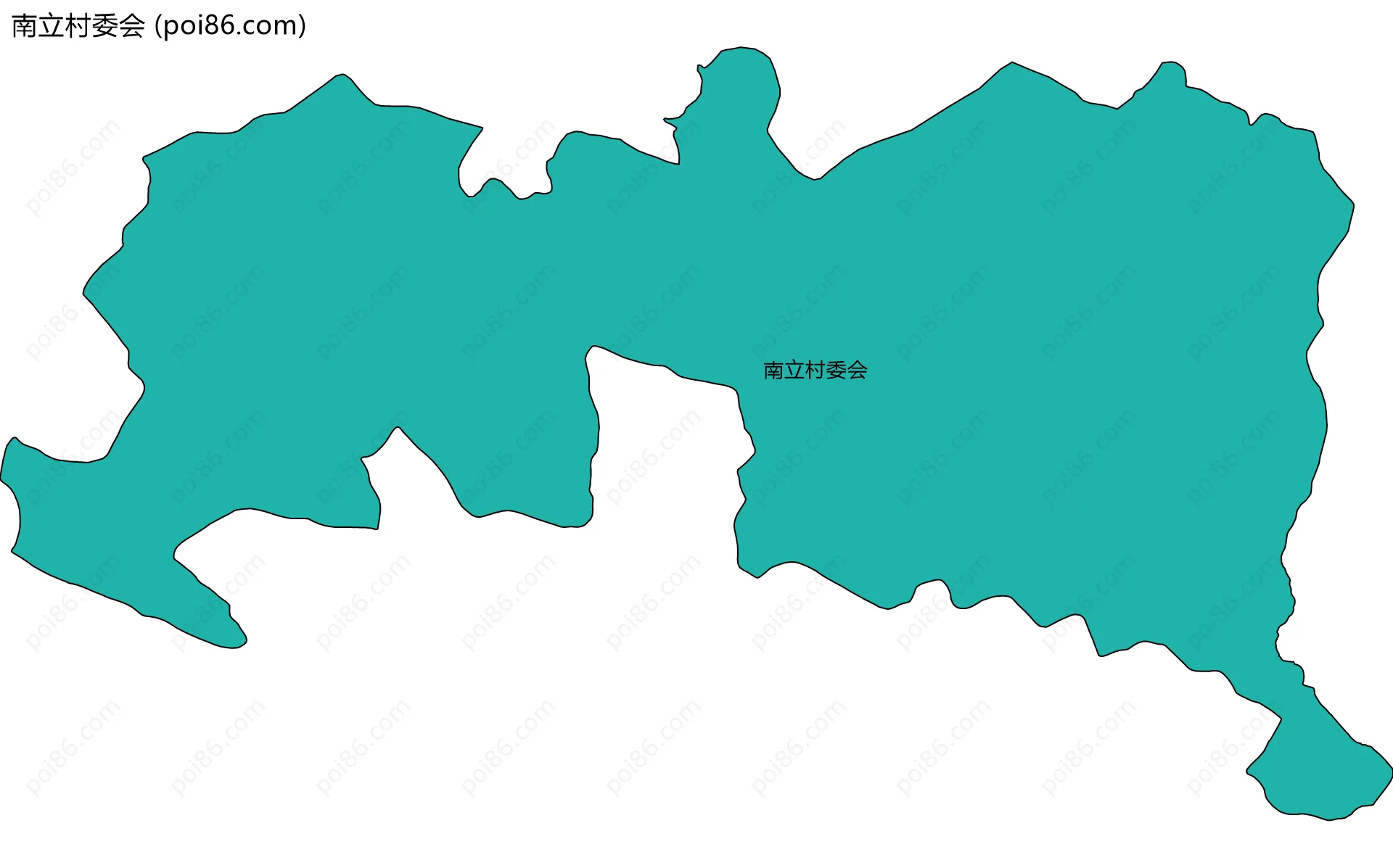 南立村委会边界地图