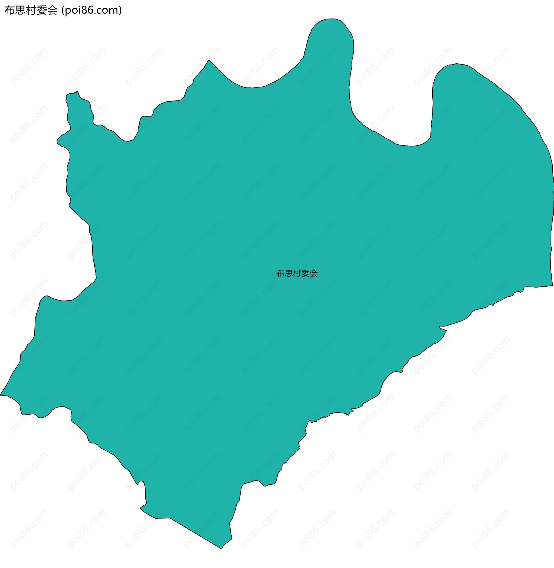 布思村委会边界地图