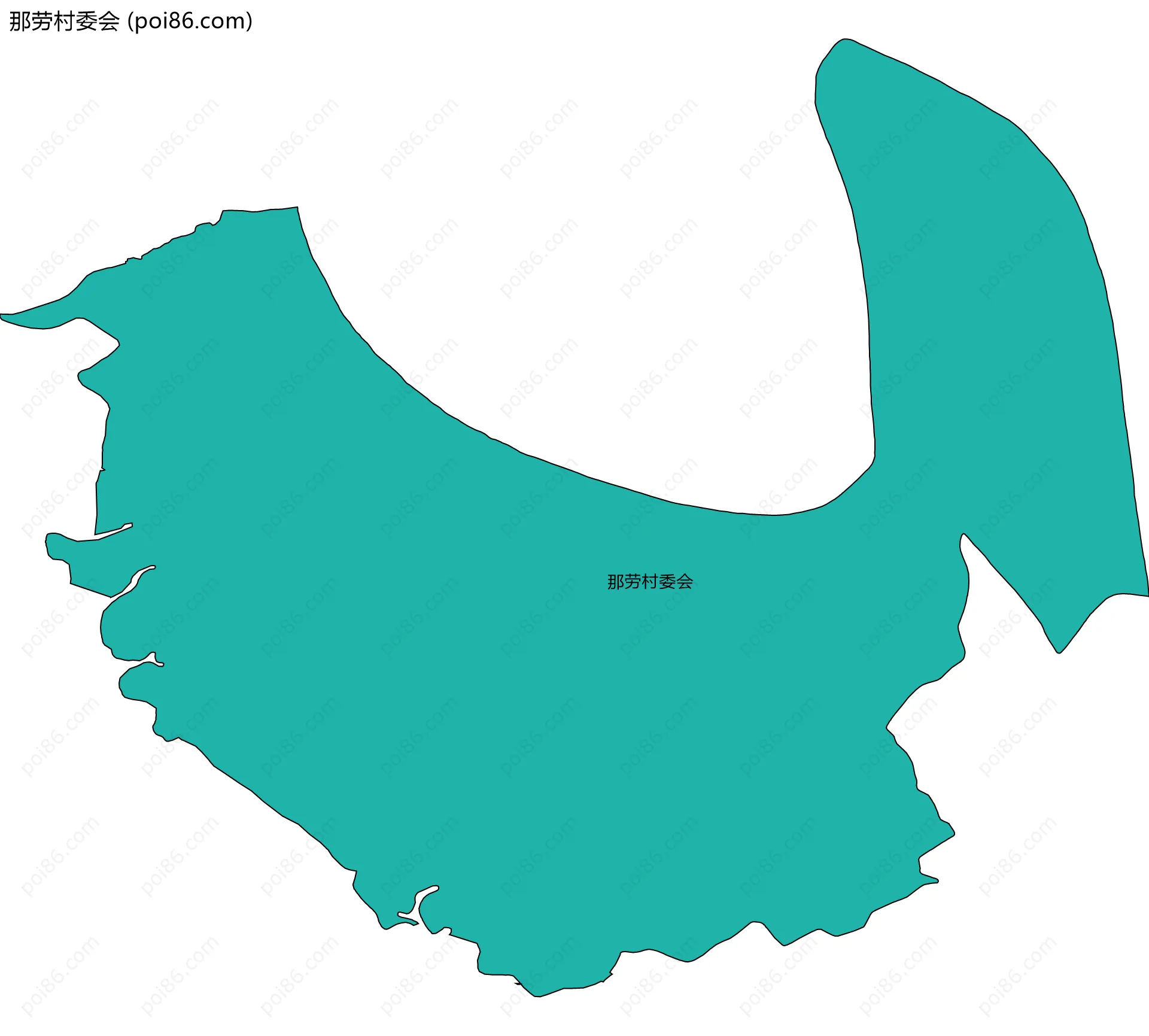 那劳村委会边界地图