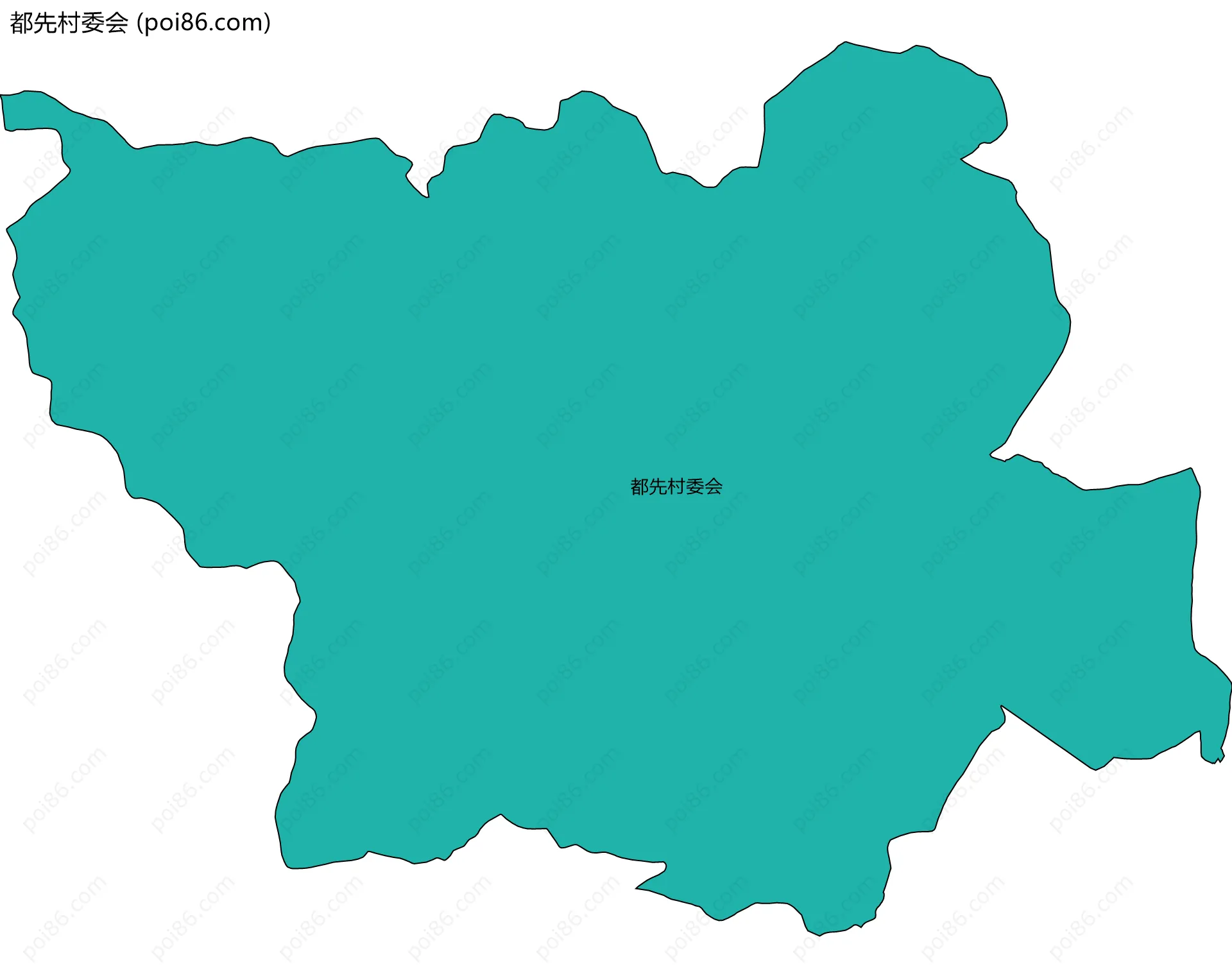 都先村委会边界地图
