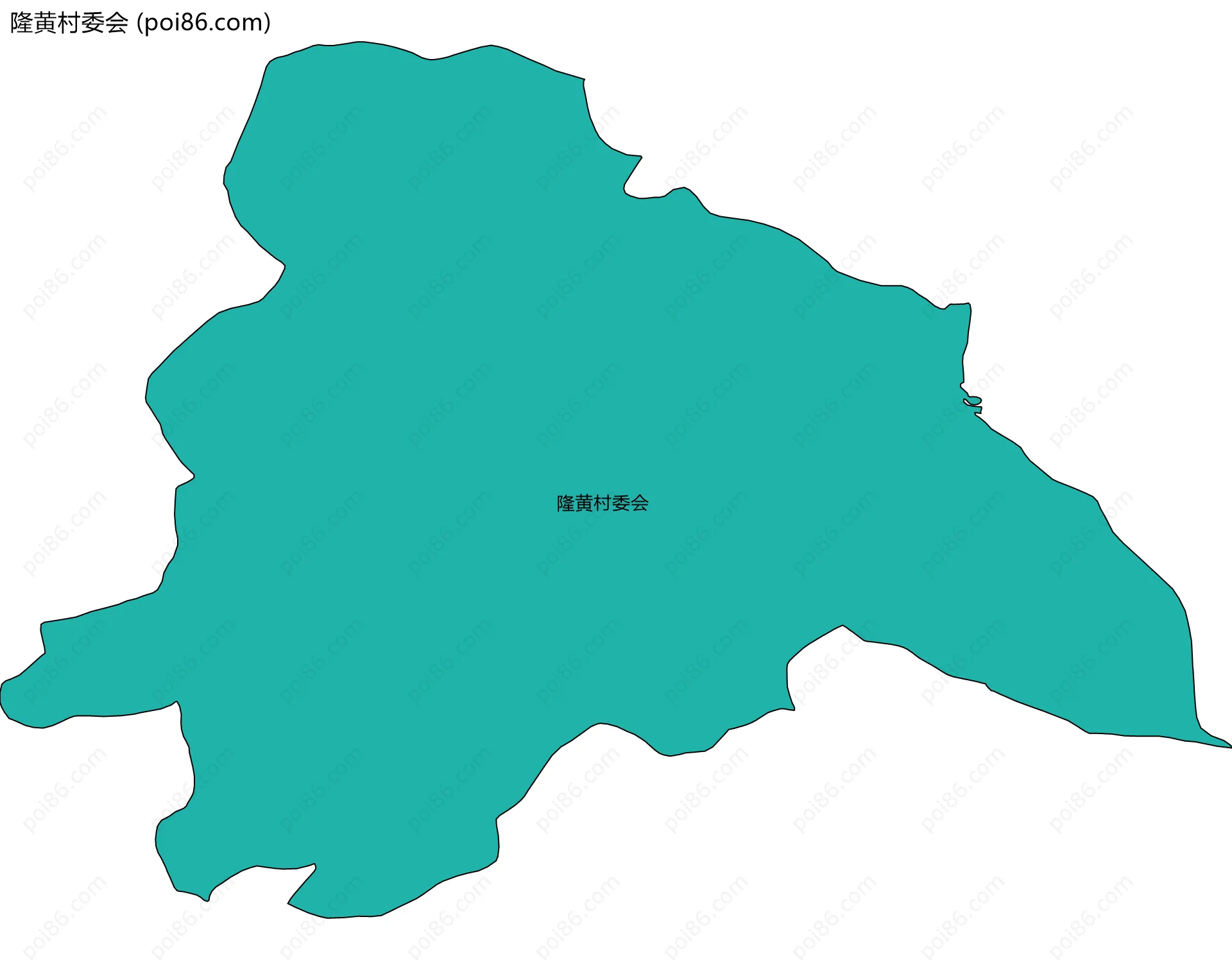 隆黄村委会边界地图