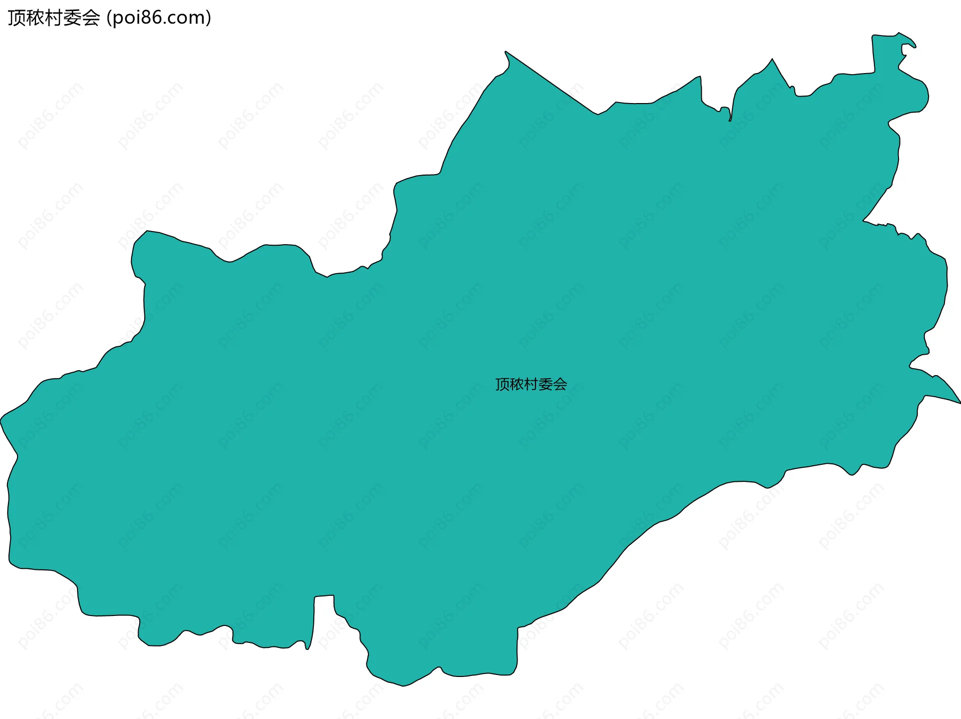 顶秾村委会边界地图