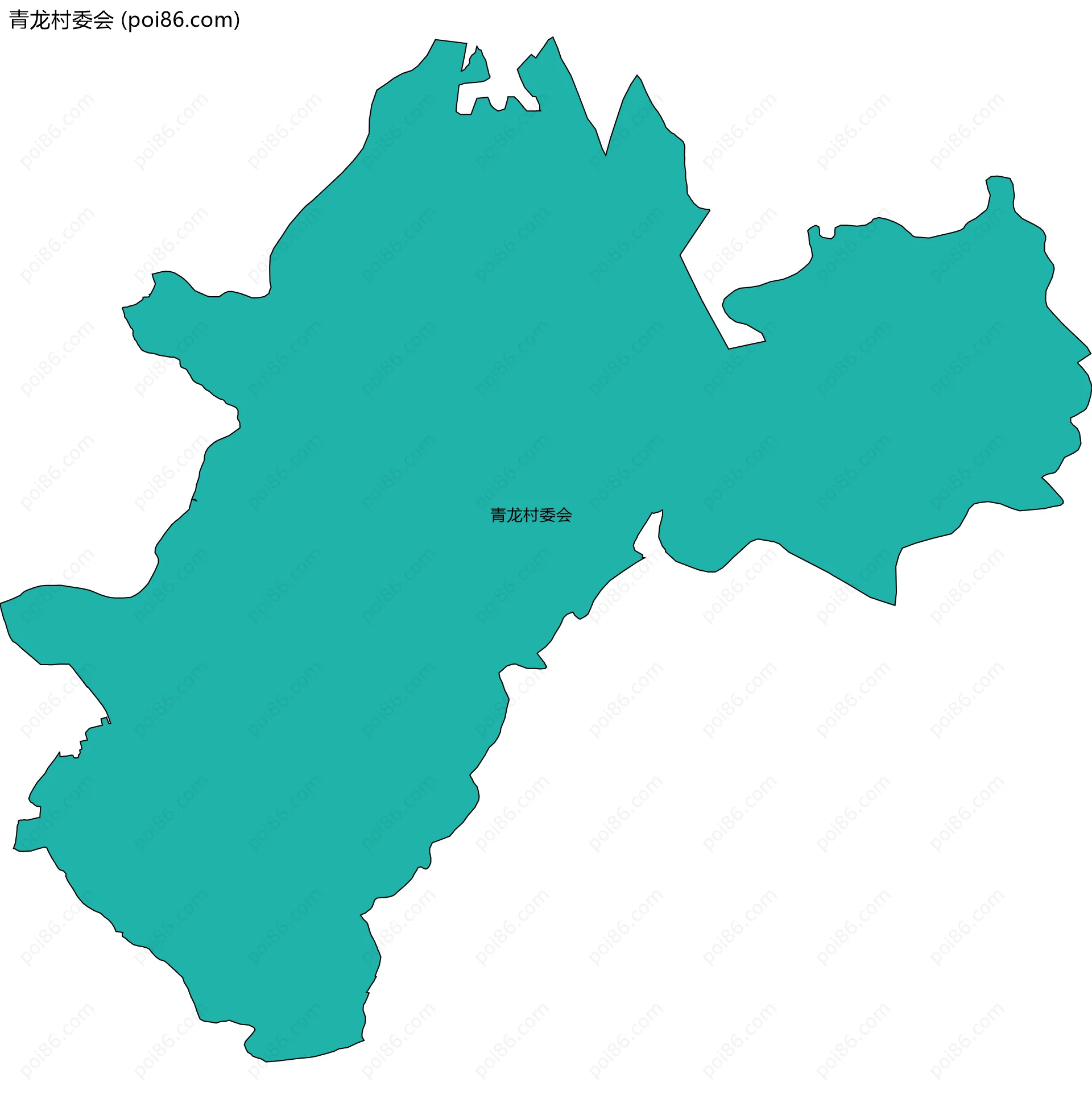 青龙村委会边界地图