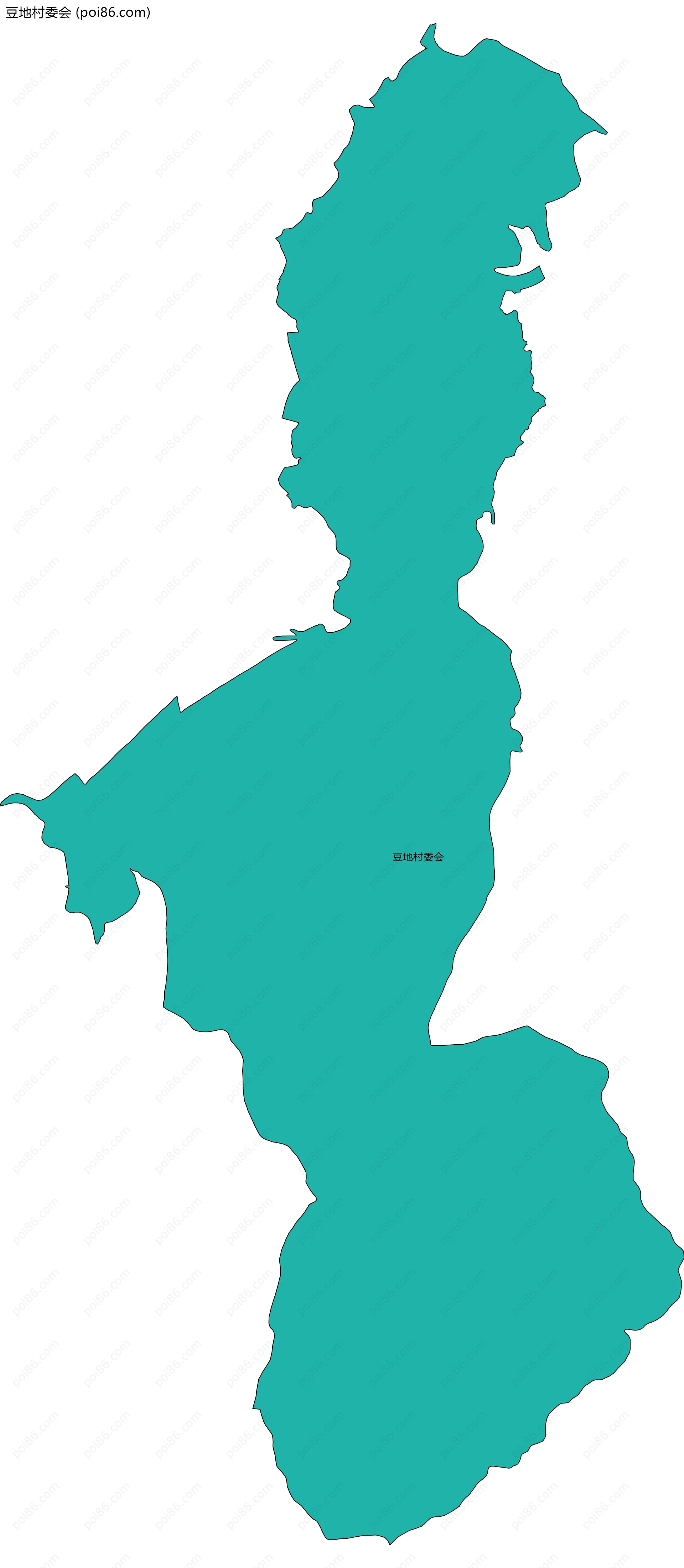 豆地村委会边界地图