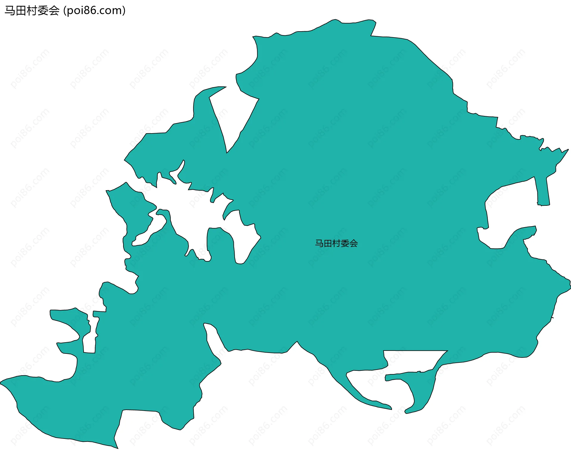 马田村委会边界地图