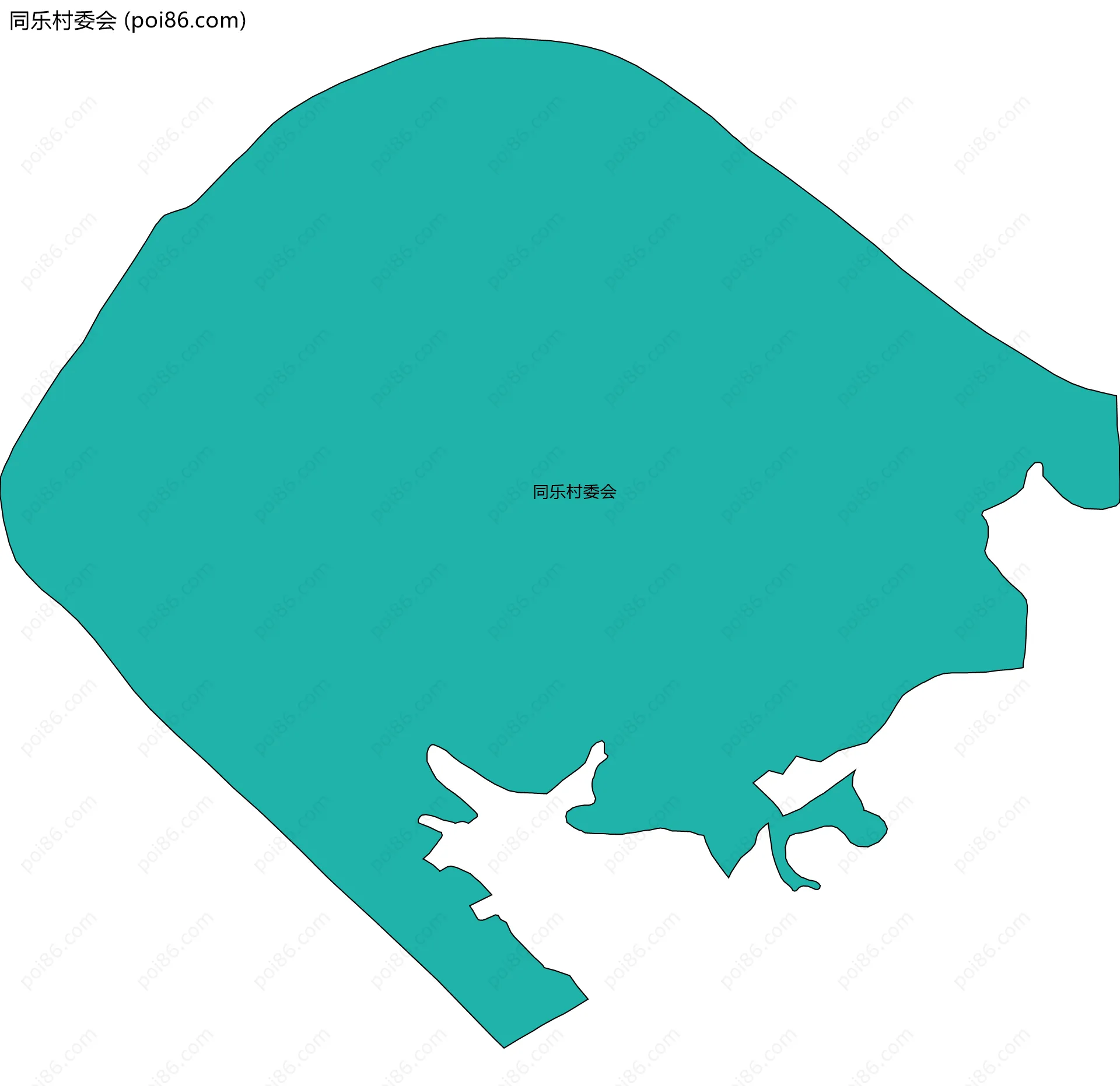 同乐村委会边界地图