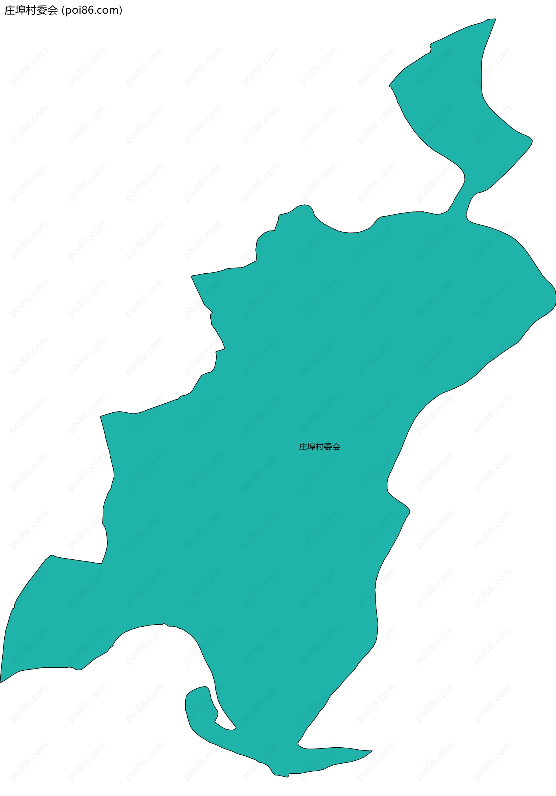 庄埠村委会边界地图