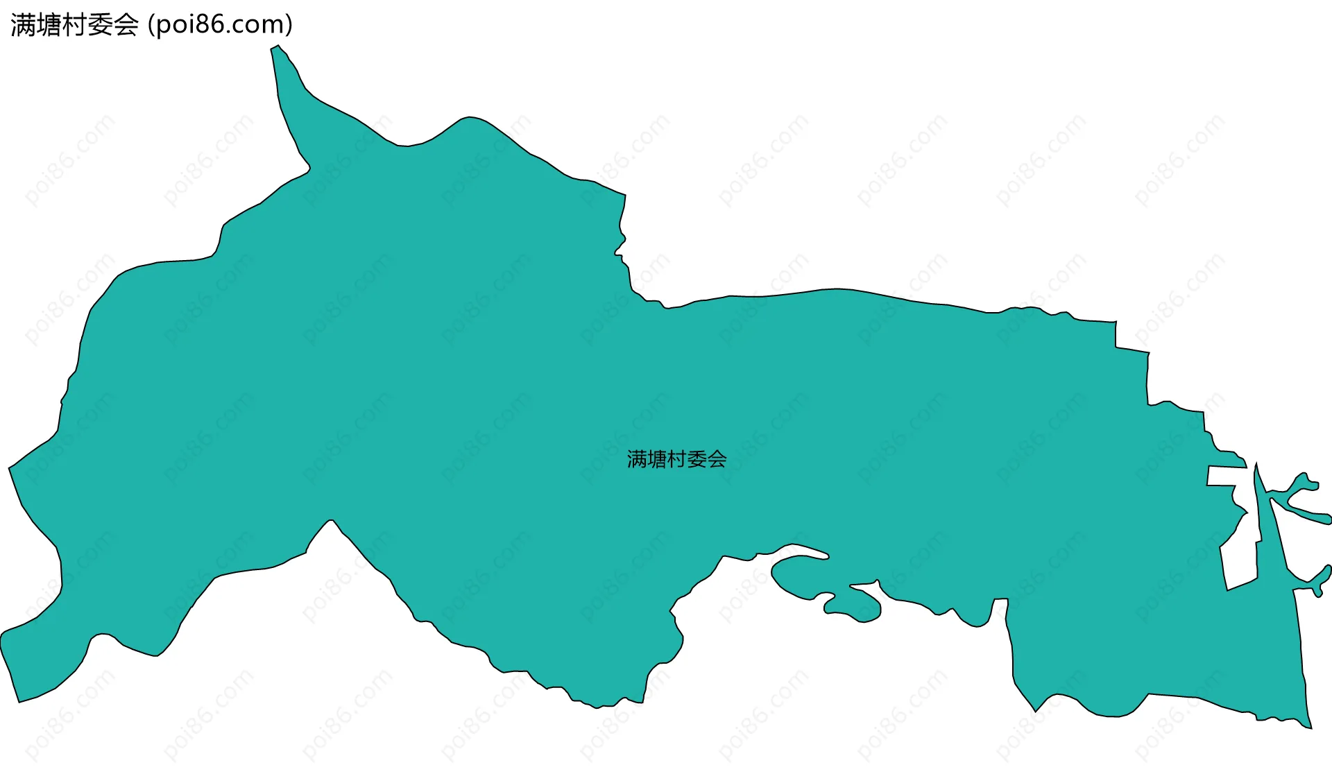 满塘村委会边界地图