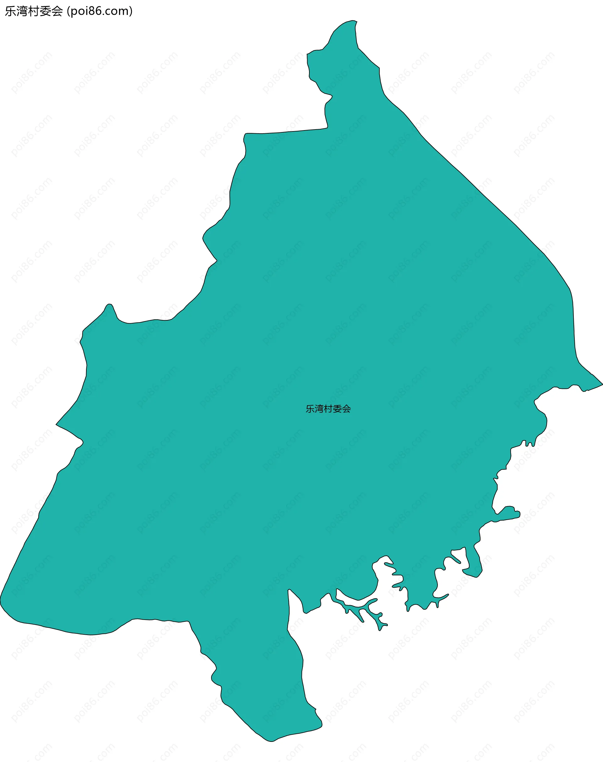 乐湾村委会边界地图