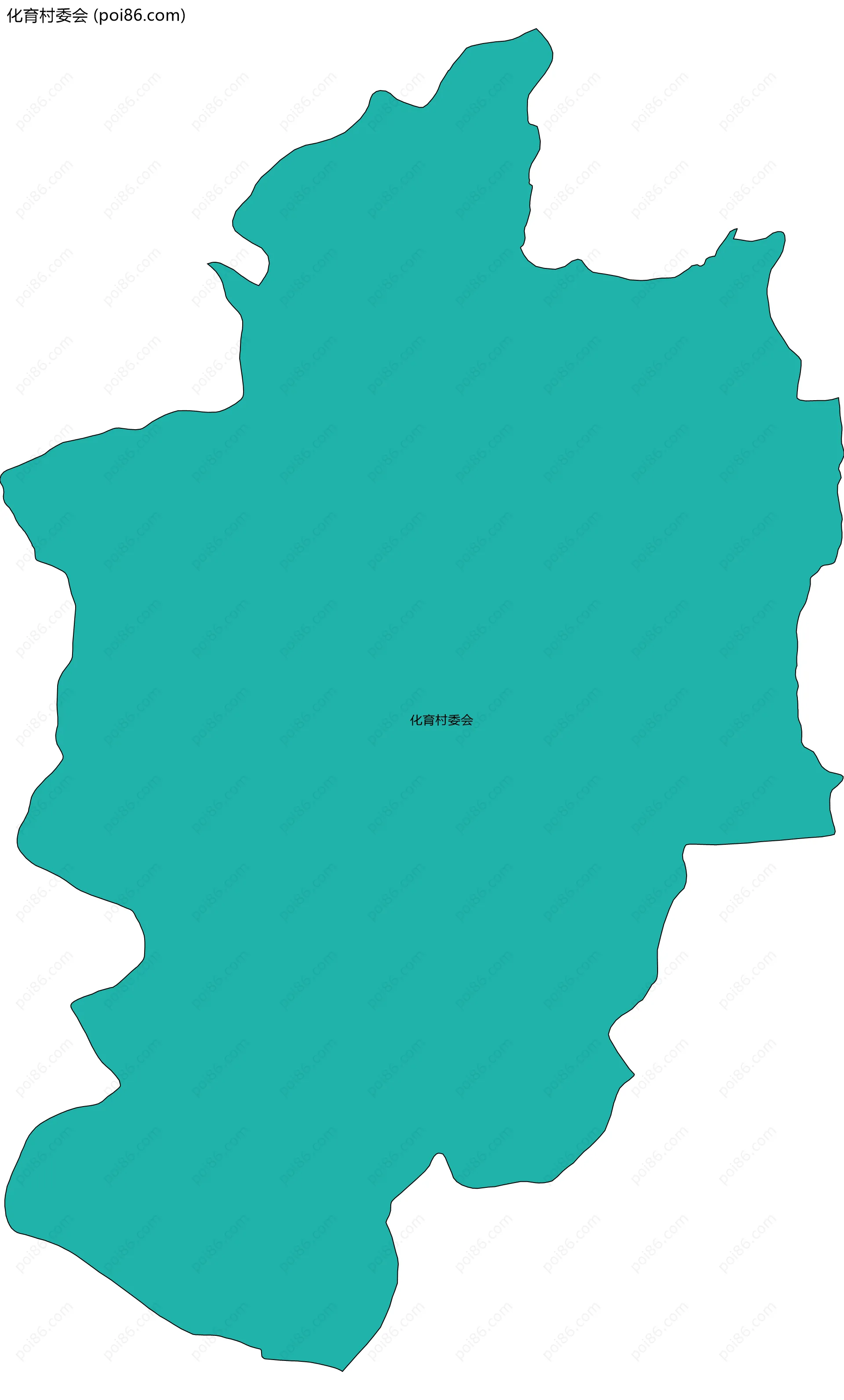 化育村委会边界地图