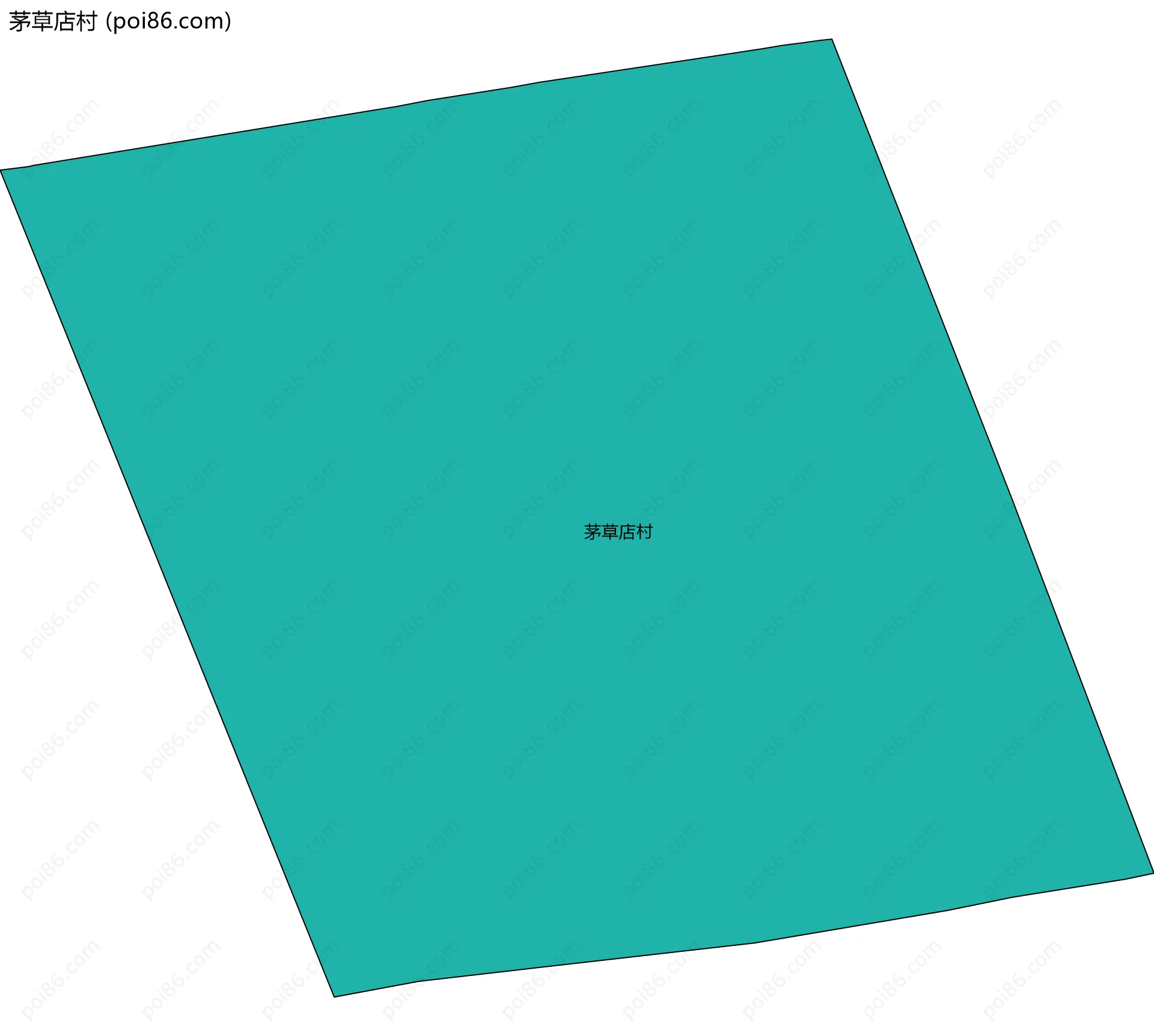 茅草店村边界地图