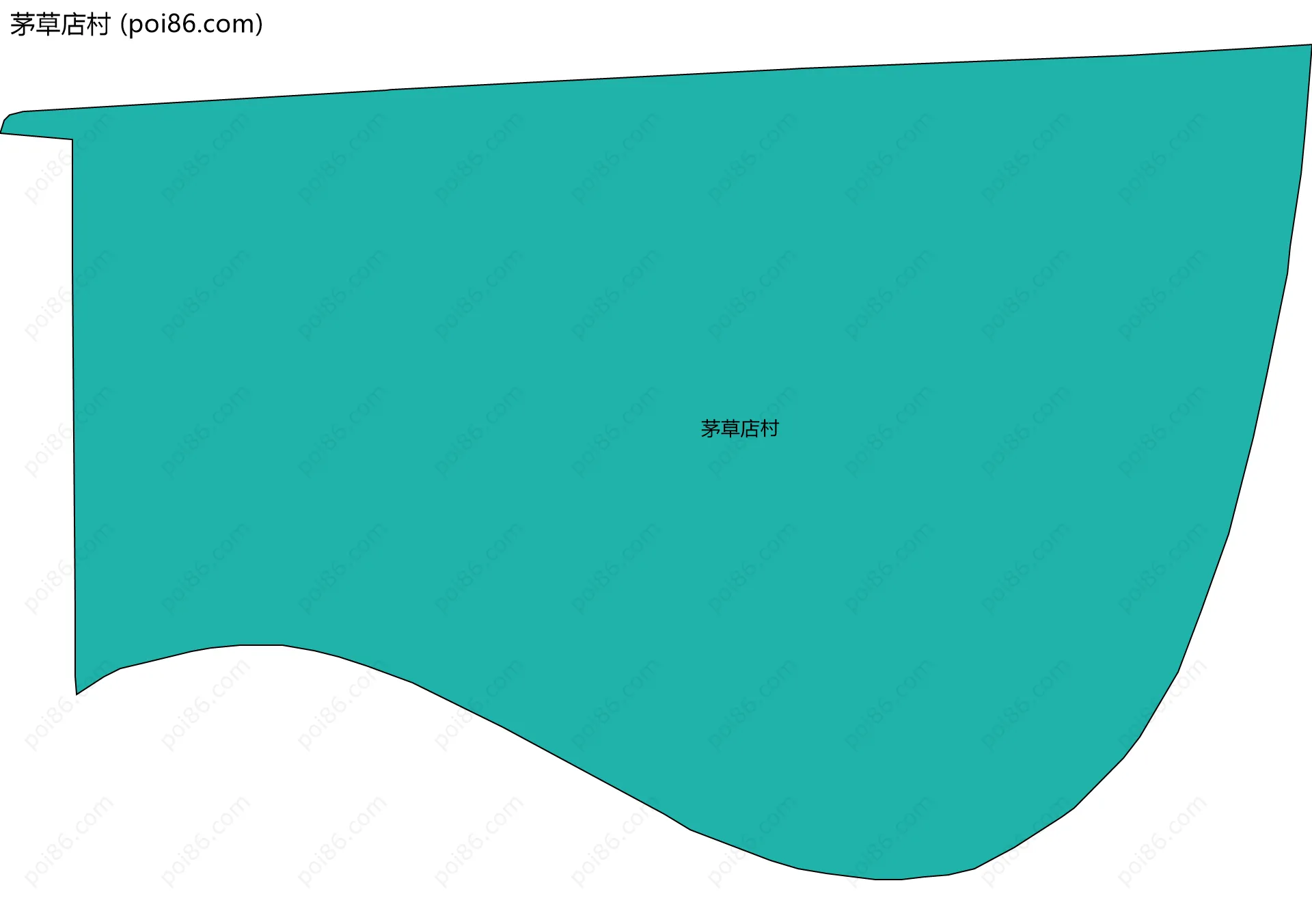 茅草店村边界地图