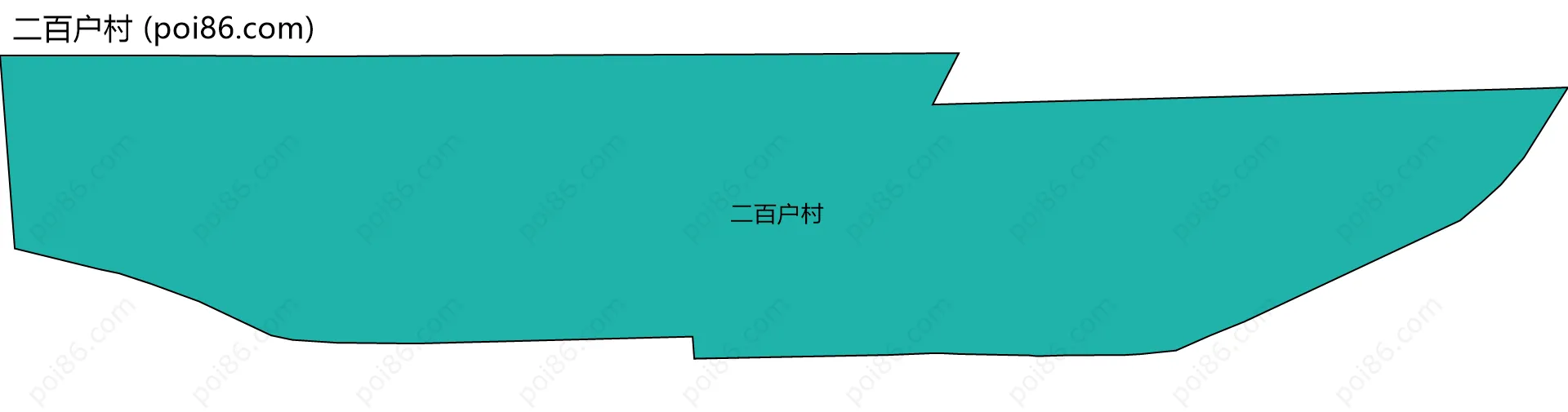 二百户村边界地图