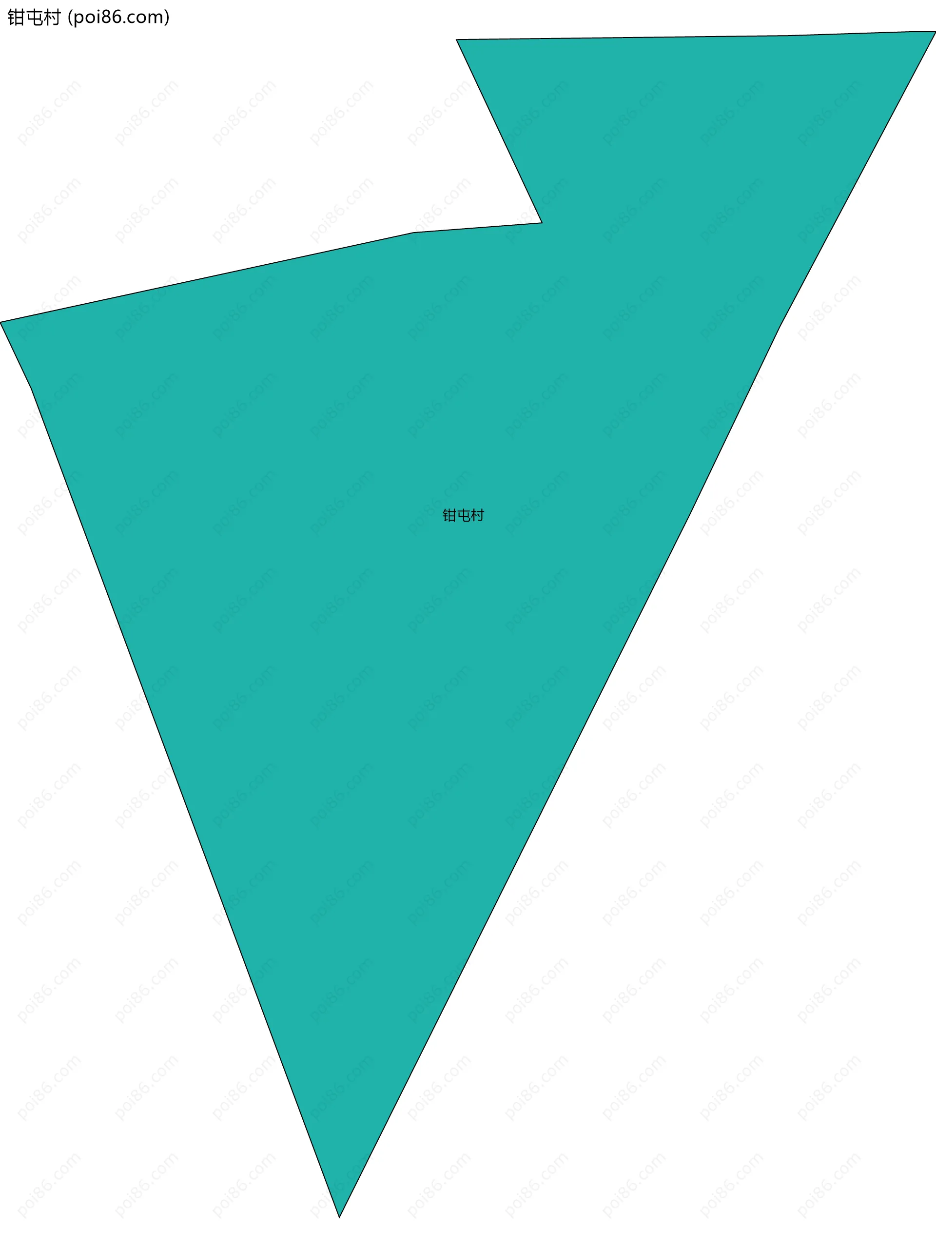 钳屯村边界地图