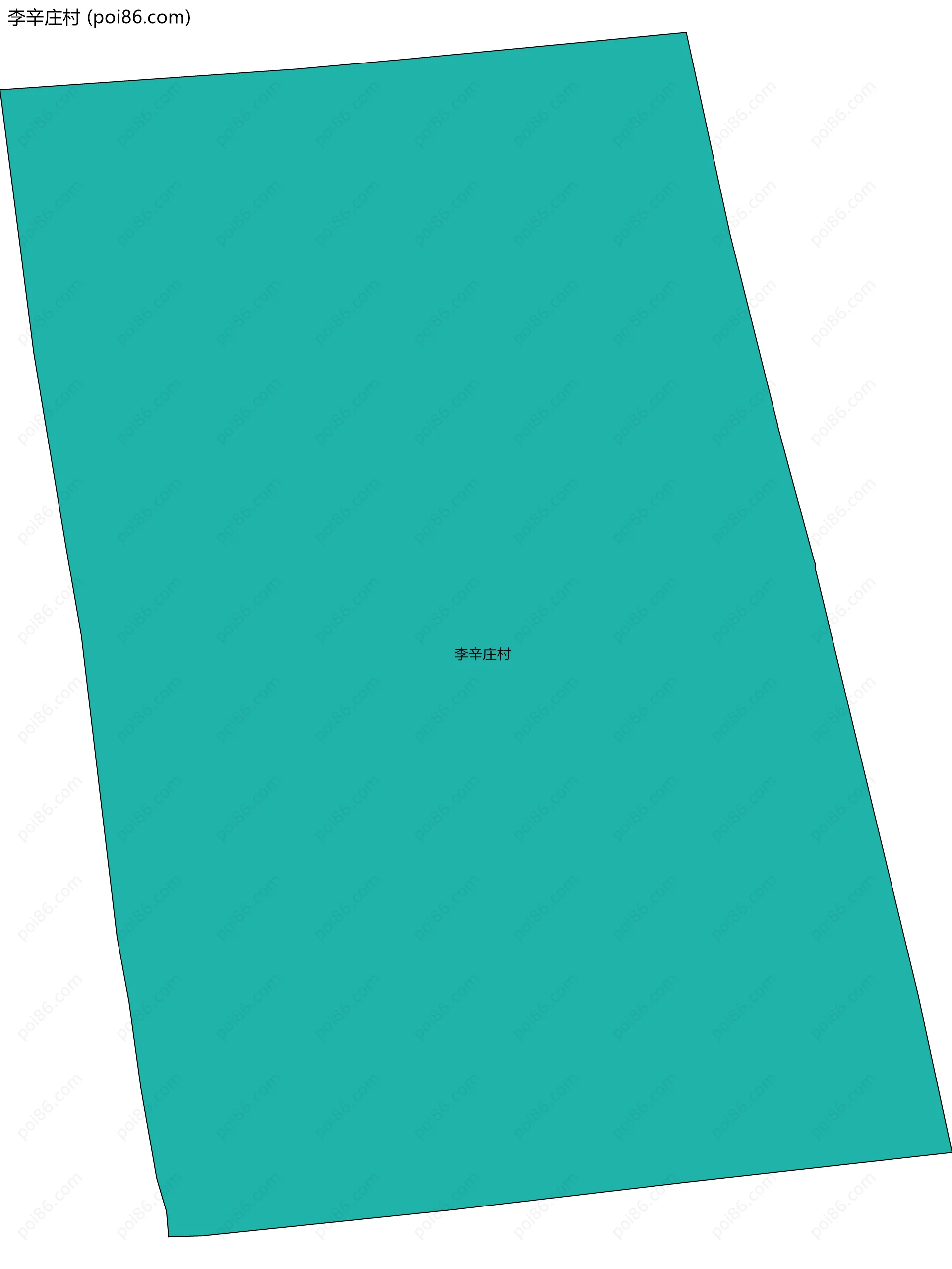 李辛庄村边界地图