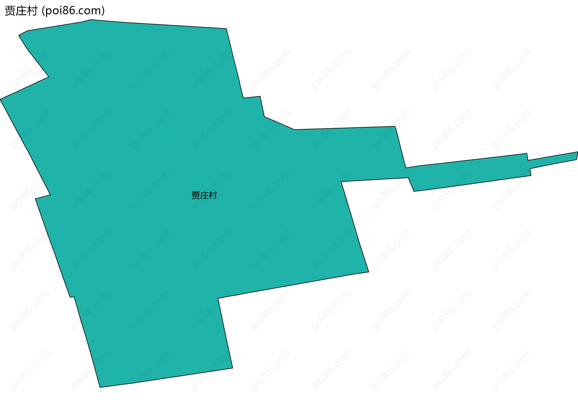 贾庄村边界地图