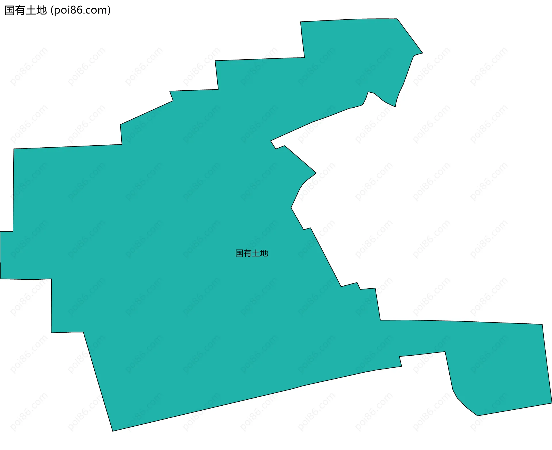 国有土地边界地图