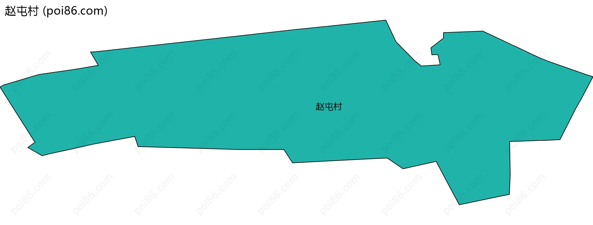 赵屯村边界地图