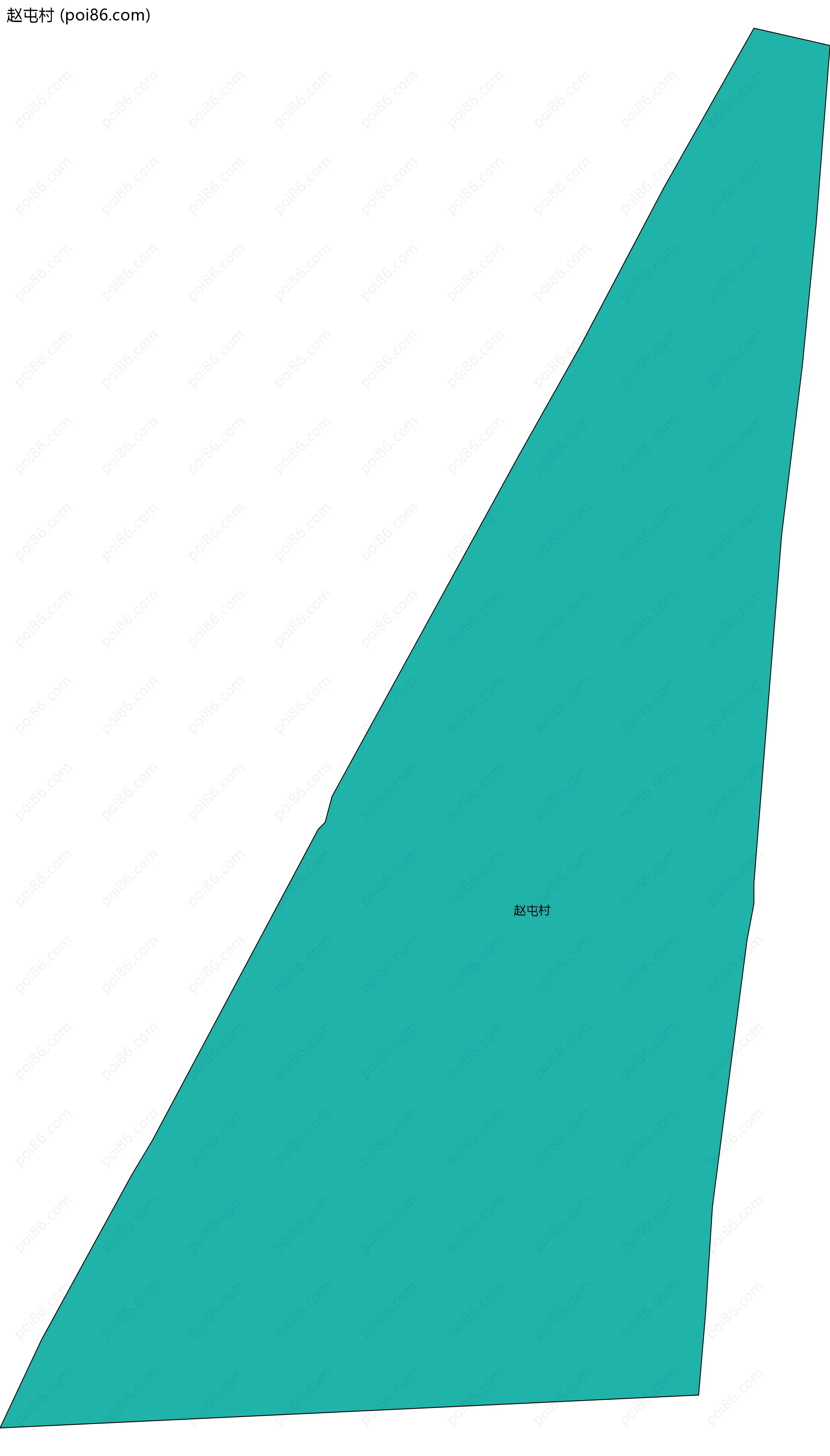 赵屯村边界地图