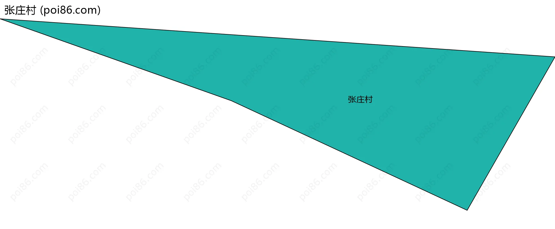 张庄村边界地图